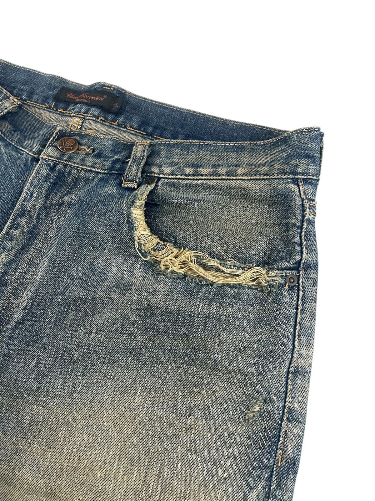 Undercover Undercover AW04 “But Beautiful” 68 Red Yarn Denim Men’s L Size US 32 / EU 48 - 9 Thumbnail