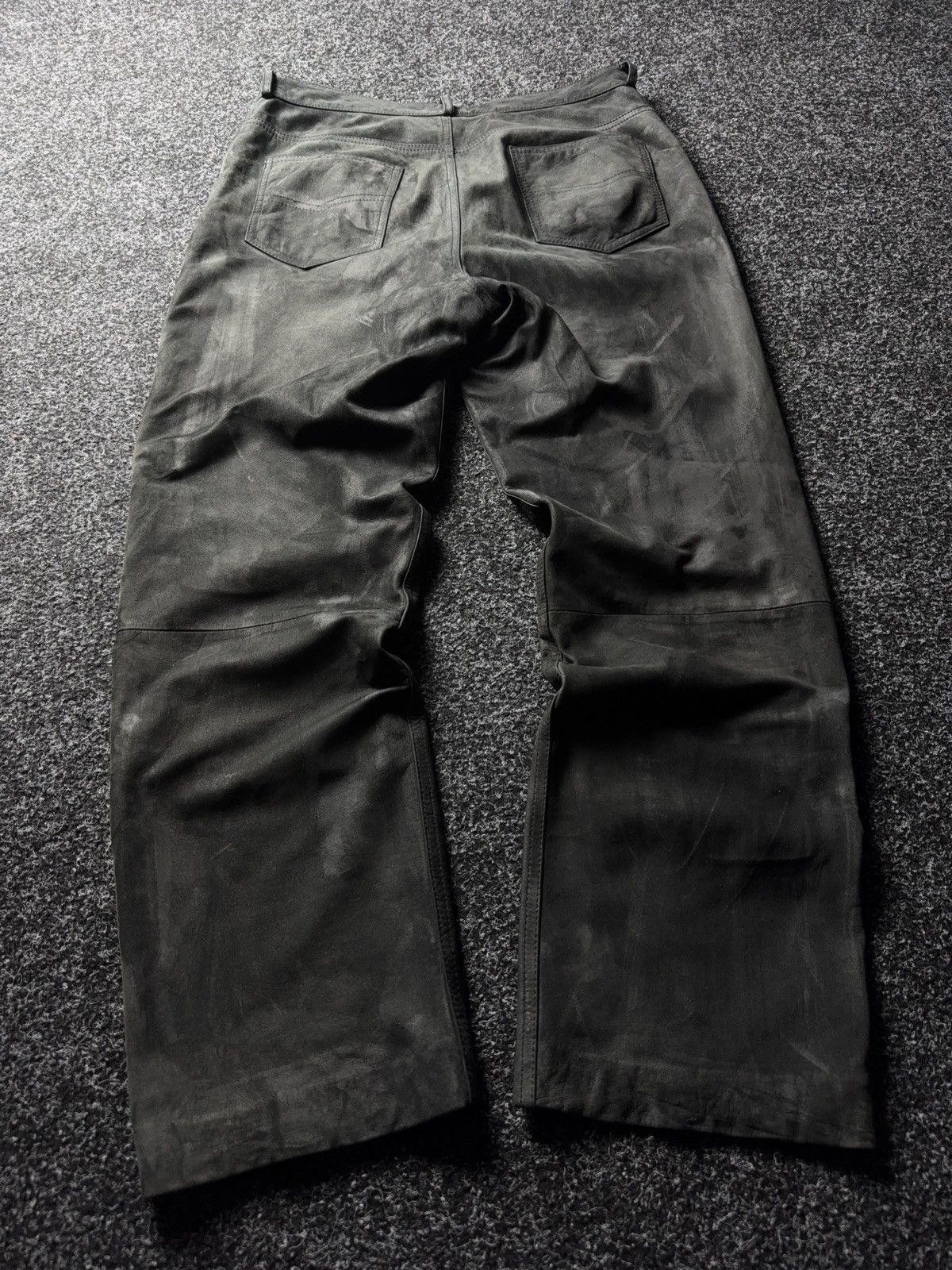 Leather Y2K Vintage Leather Pants Opium Style Alt Biker USA Rare Size US 31 - 9 Thumbnail