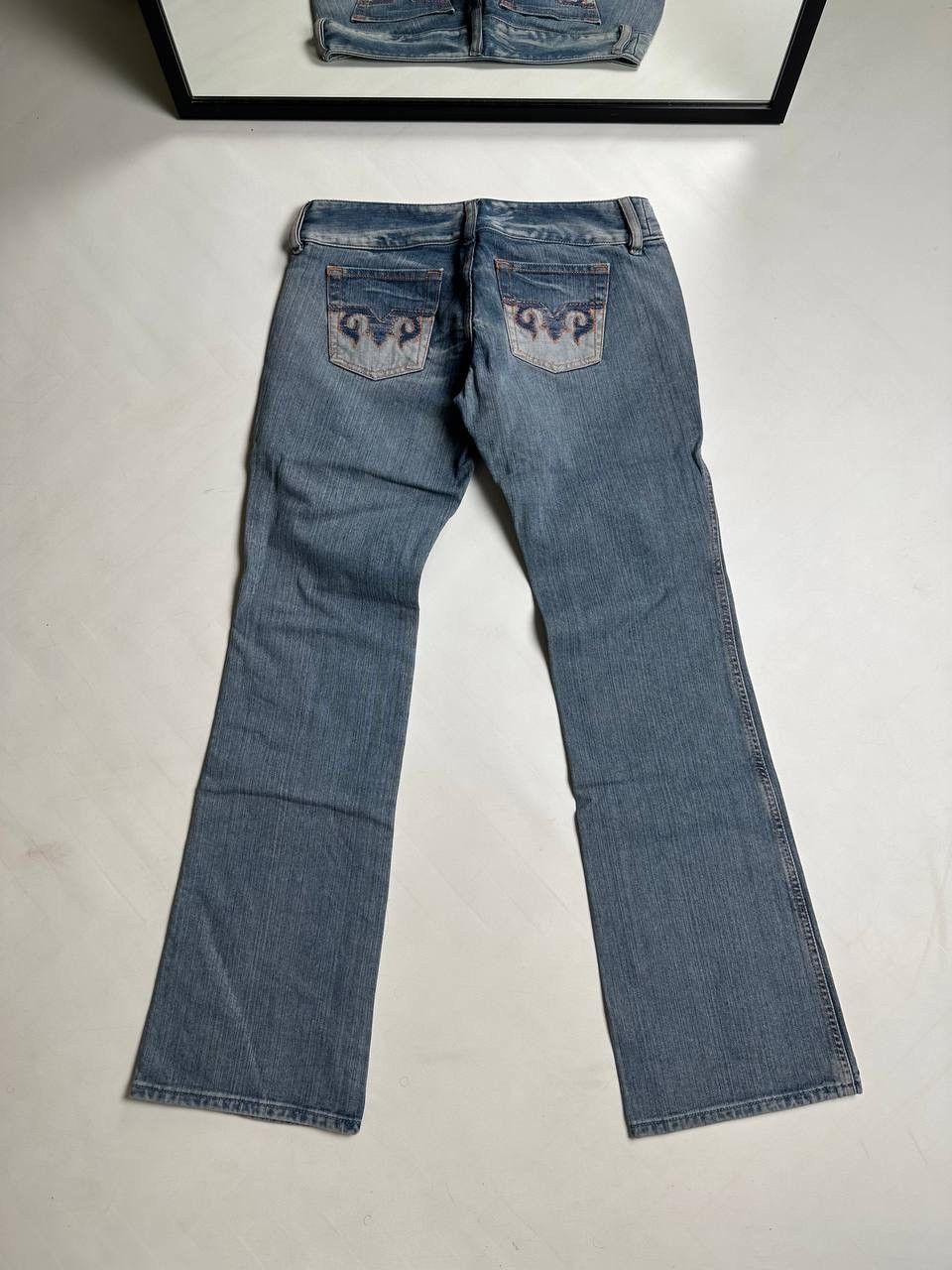If Six Was Nine Y2K Opium LGB Style Diesel Flared Japan Jeans🔥 Size 29" - 5 Thumbnail