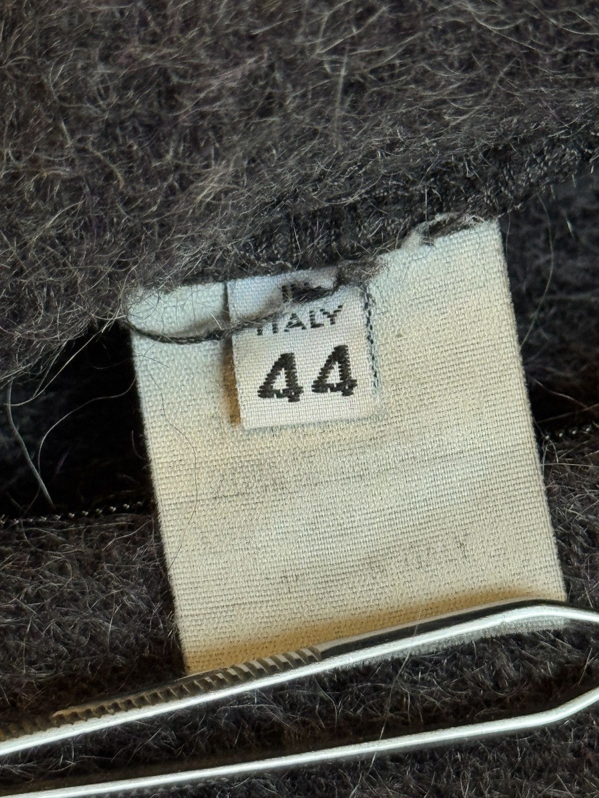 Maison Margiela FW1991 Metal Hook Mohair Coat Open Armpits and Zipped Vents Size L / US 10 / IT 46 - 11 Thumbnail