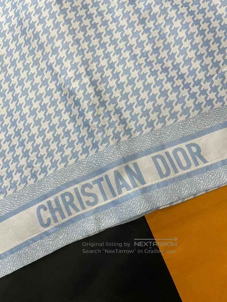 Dior Dior Blue checkered silk short sleeves Size XXS / US 00 / IT 34 - 4 Thumbnail