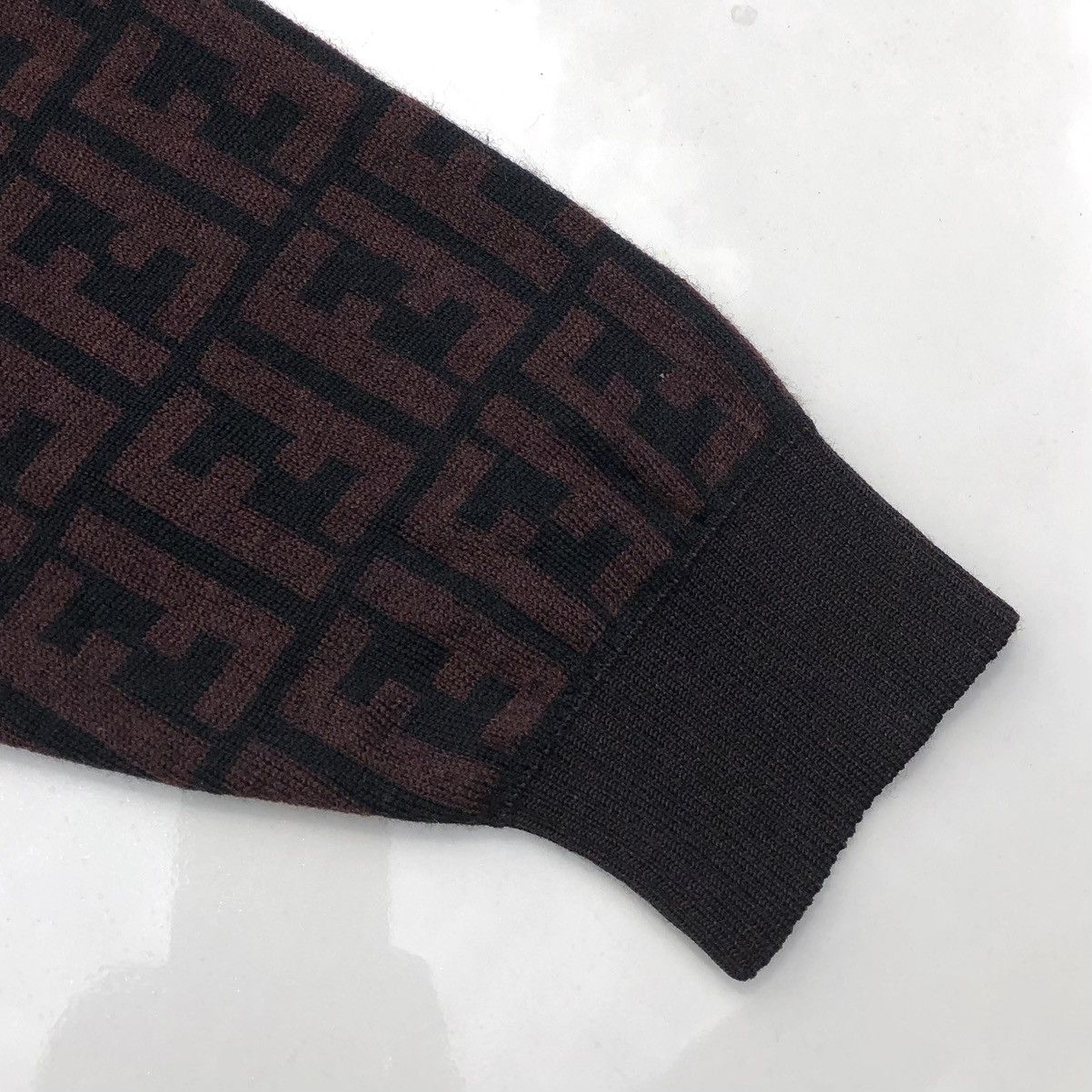 Fendi Fendi Monogram Pura Lana Woolmark Pullover Sweatshirt Size US L / EU 52-54 / 3 - 11 Thumbnail