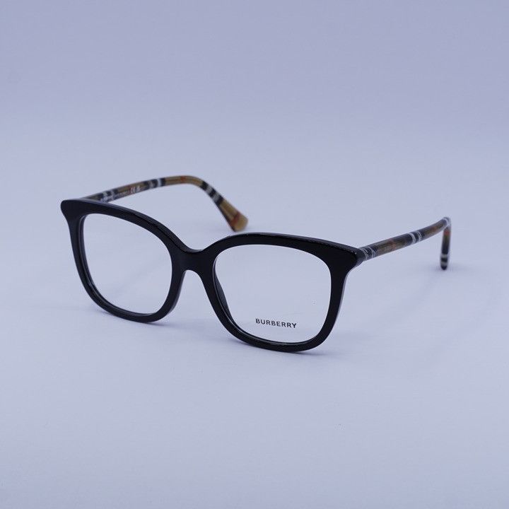 Burberry Burberry BE2430 4161 Women Eyeglasses Black/Check Brown 53mm Size ONE SIZE - 1 Thumbnail