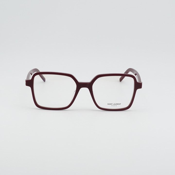 Gucci Saint Laurent SL M139 006 Square Eyeglasses Dark Red 54mm Size ONE SIZE - 6 Thumbnail