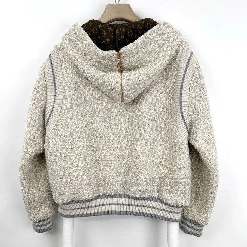 Louis Vuitton Louis Vuitton Tweed Hooded Jacket. Size US M / EU 48-50 / 2 - 1 Thumbnail