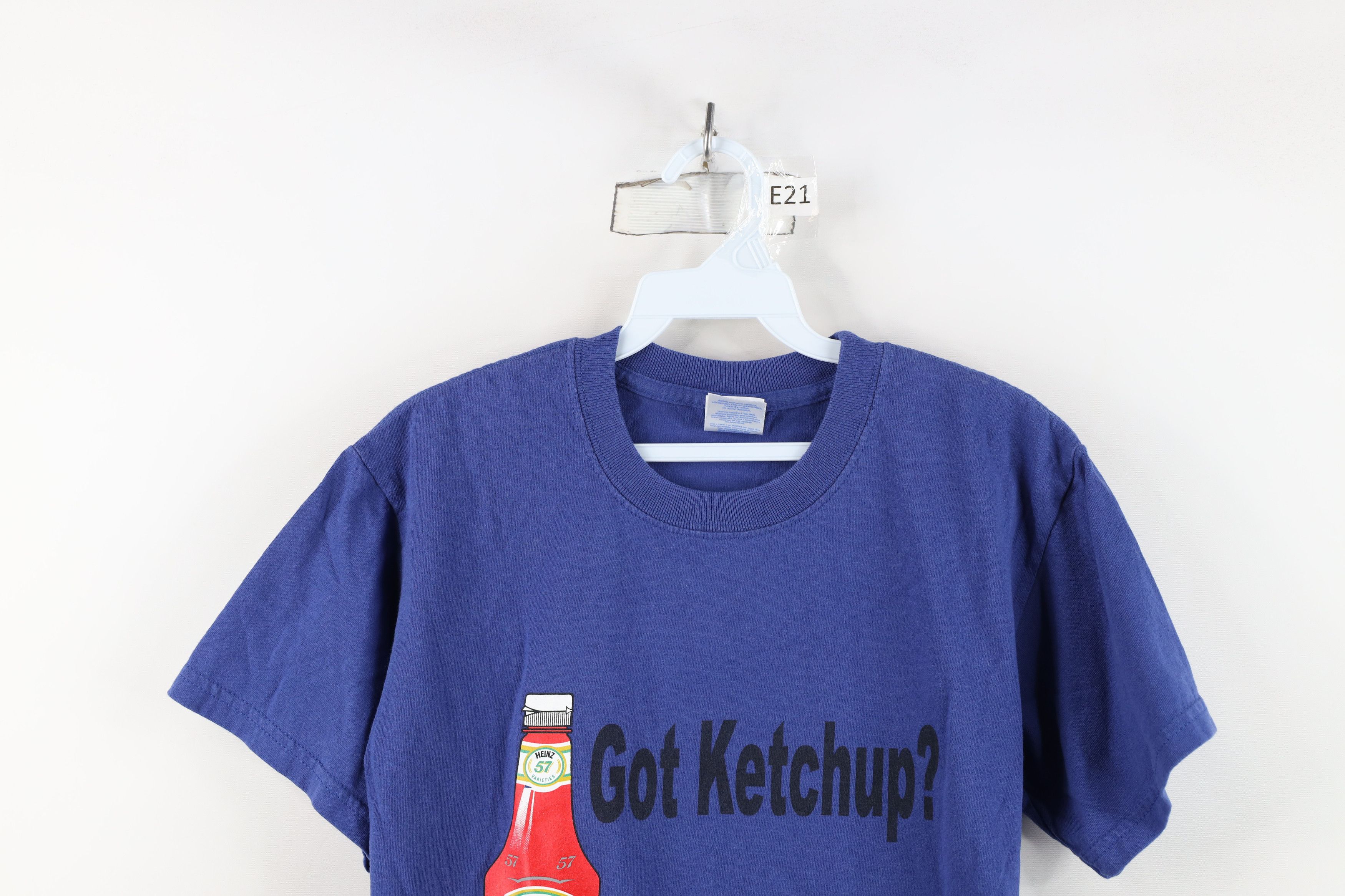 Vintage Vintage Spell Heinz Got Ketchup Short Sleeve T-Shirt Blue Size US S / EU 44-46 / 1 - 2 Thumbnail
