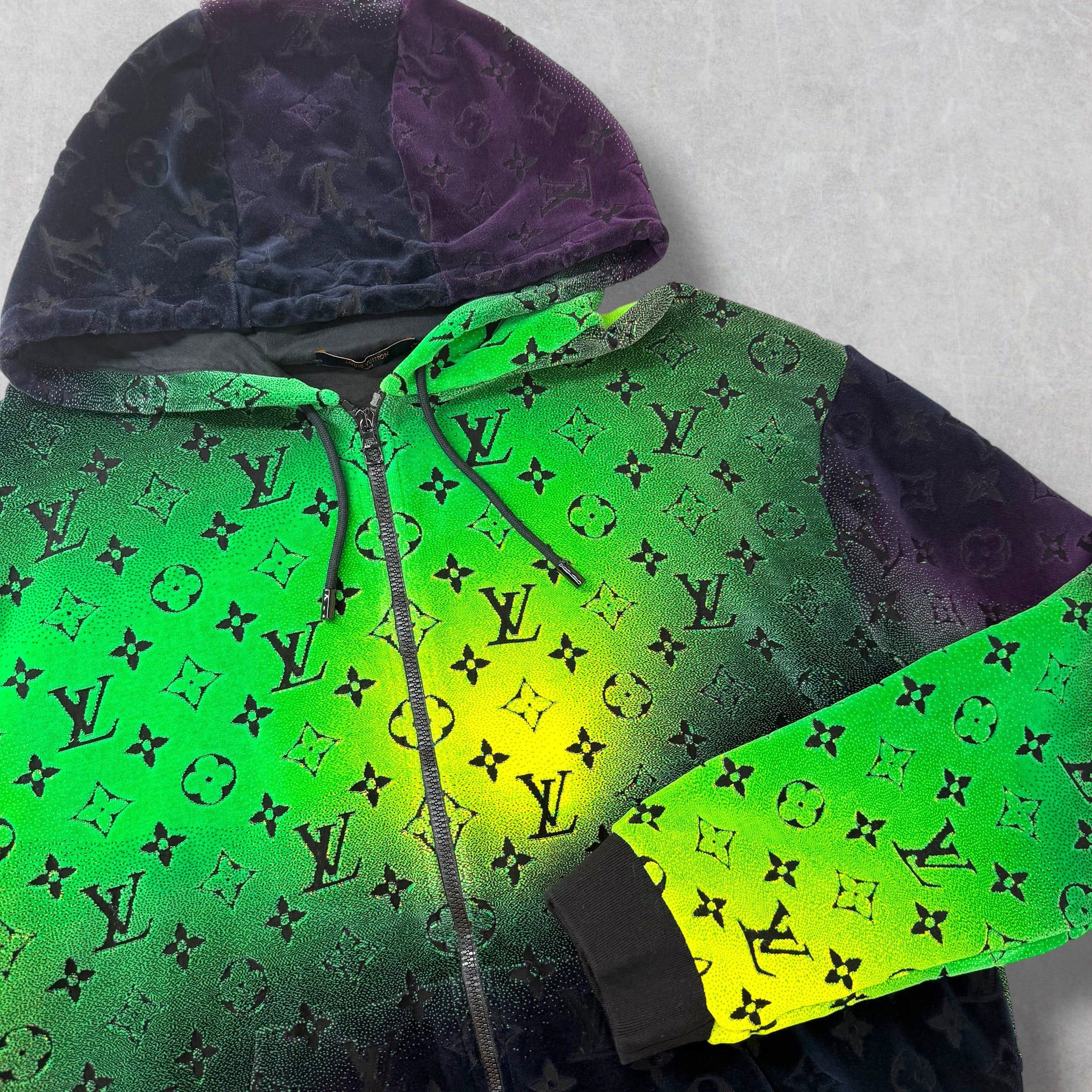 Louis Vuitton Louis Vuitton Monogram Zipped Velvet Hoodie 4L (XXL) Size US XXL / EU 58 / 5 - 3 Thumbnail