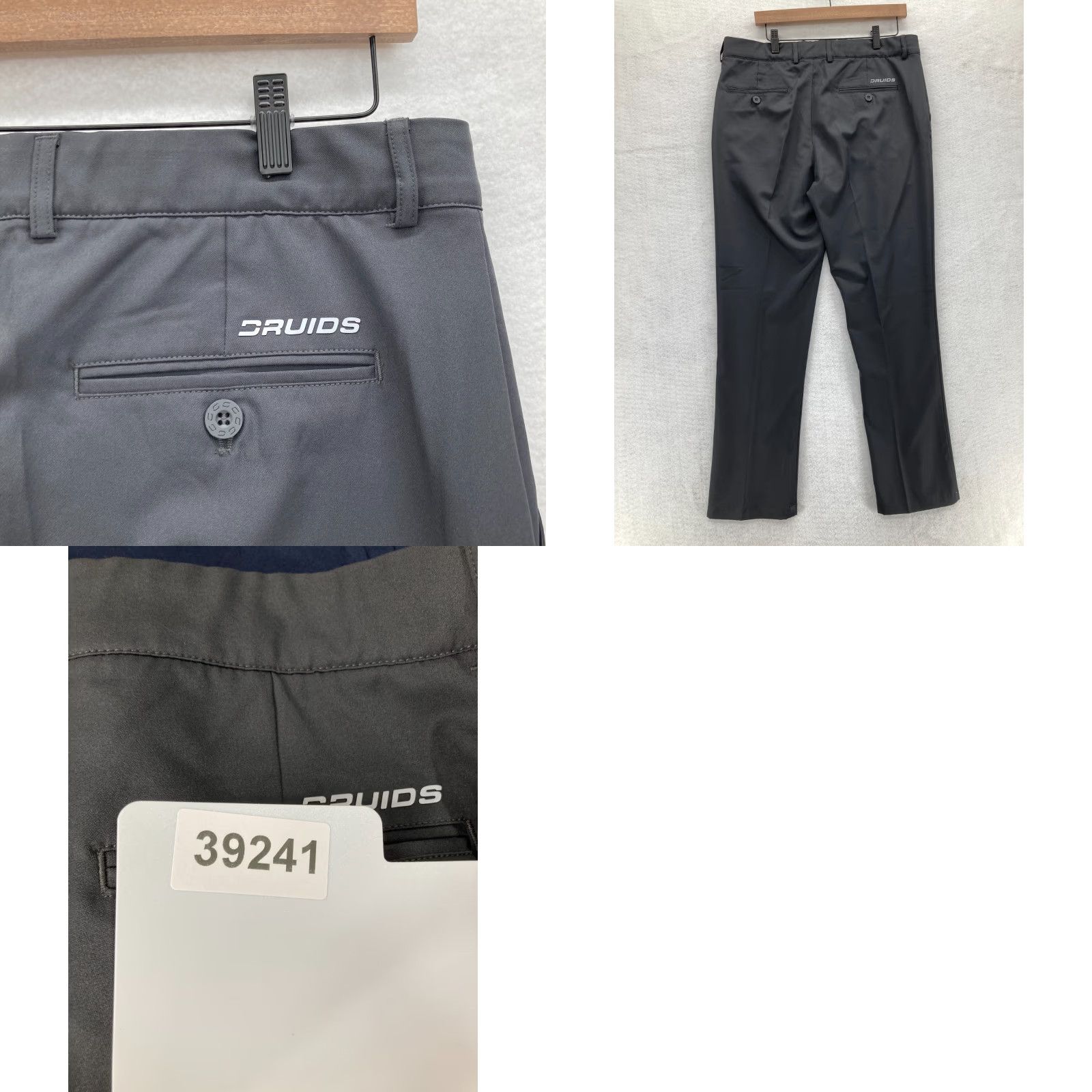 Vintage Druids Golf Pants Mens 36x30 Gray Performance Stretch Waistband Preppy Travel Pants Size US 36 / EU 52 - 9 Thumbnail