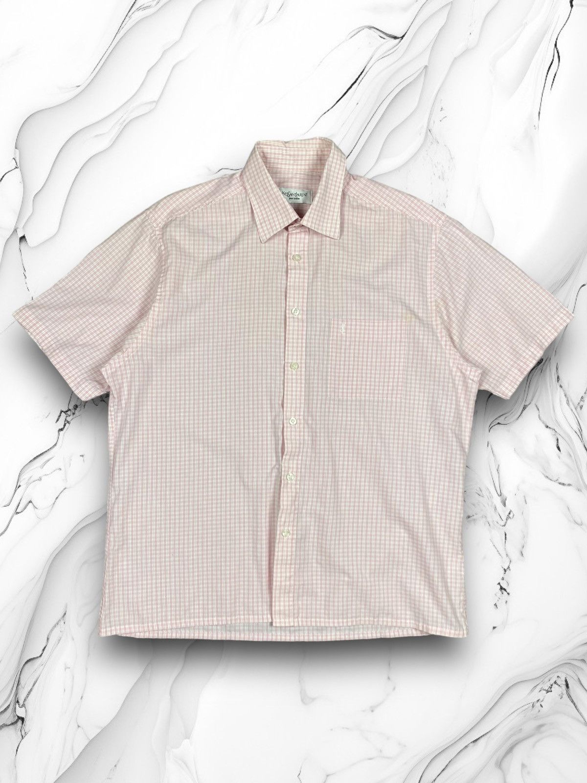Vintage × Yves Saint Laurent Vintage Yves Saint Laurent Button Up Shirt Size L Size US L / EU 52-54 / 3 - 1 Thumbnail
