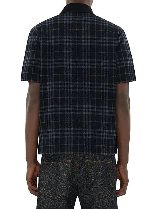 Burberry os11x0326 Check Quarter-Zip Polo Shirt in Multicolor Size US XL / EU 56 / 4 - 5 Thumbnail