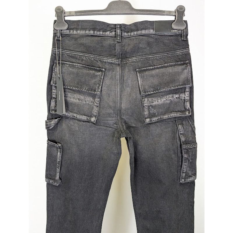 Amiri o1rshd1 Stack Workman Jeans in Aged Black Size US 30 / EU 46 - 14 Thumbnail