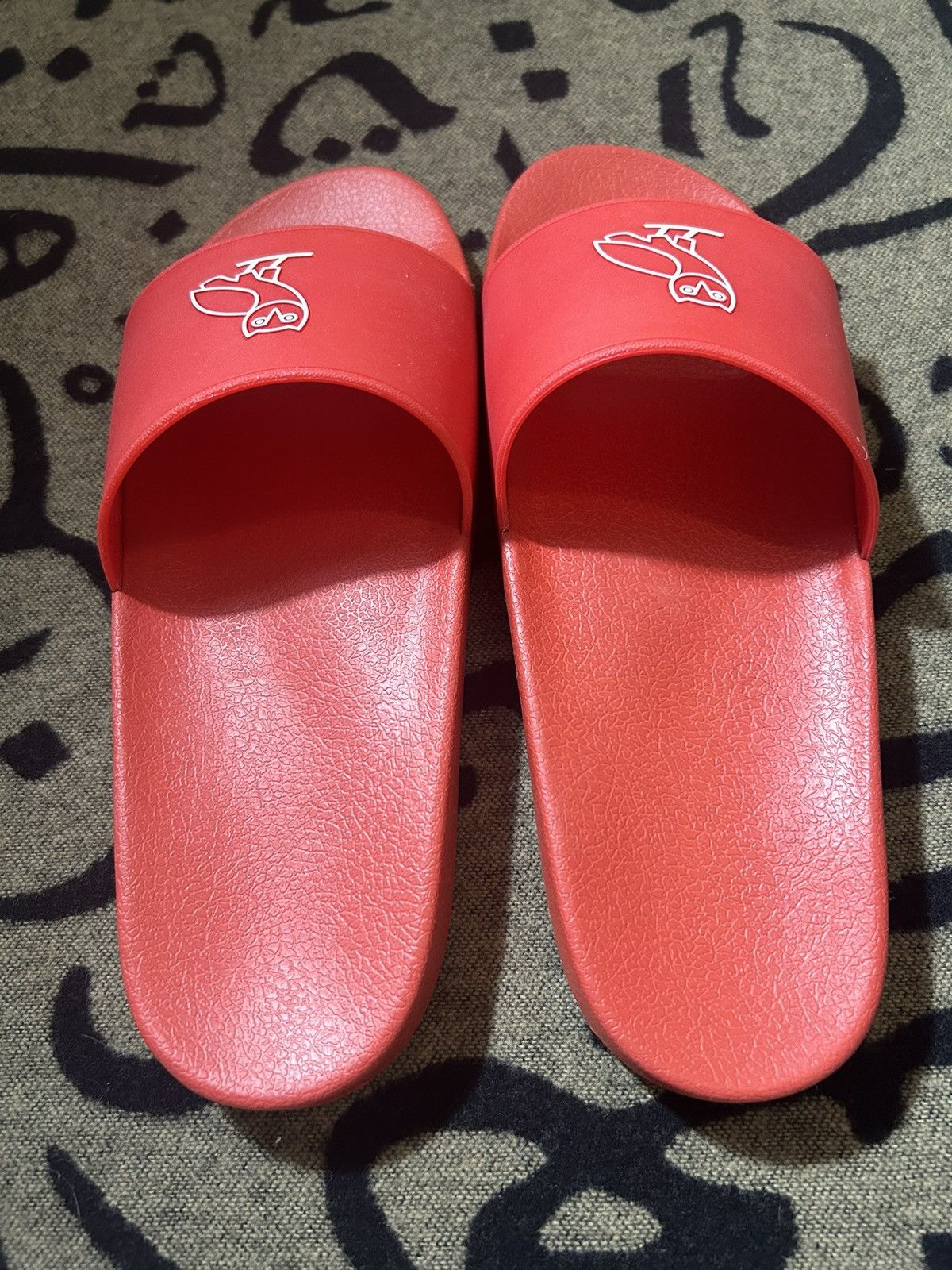 Drake 2021 Octobers Very Own Og Owl Red Slide Size US 9 / EU 42 - 4 Thumbnail