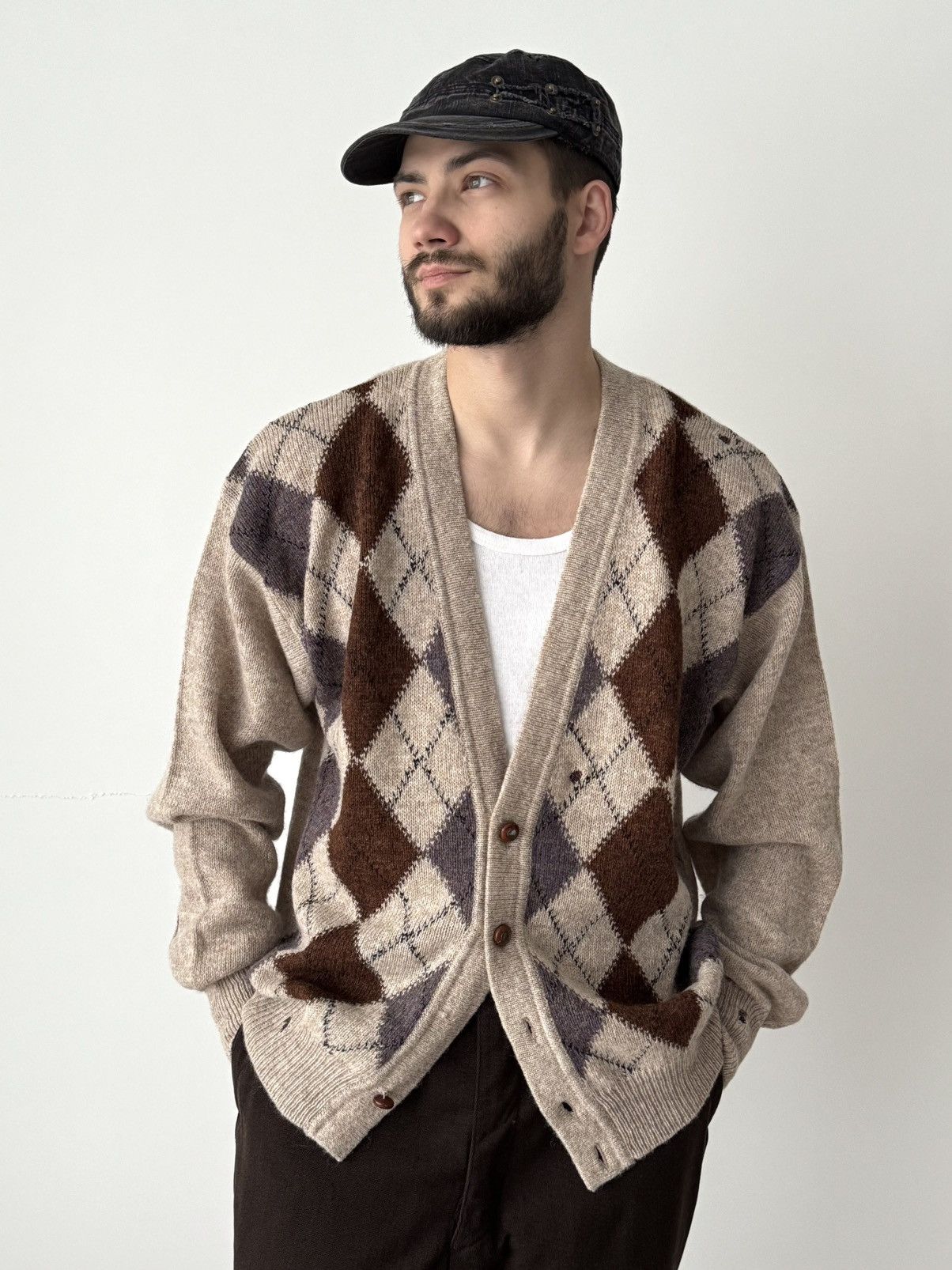 YVES SAINT LAURENT tricotsカーディガン　90s 80s YVES SAINT LAURENT tricotsカーディガン90s 80s