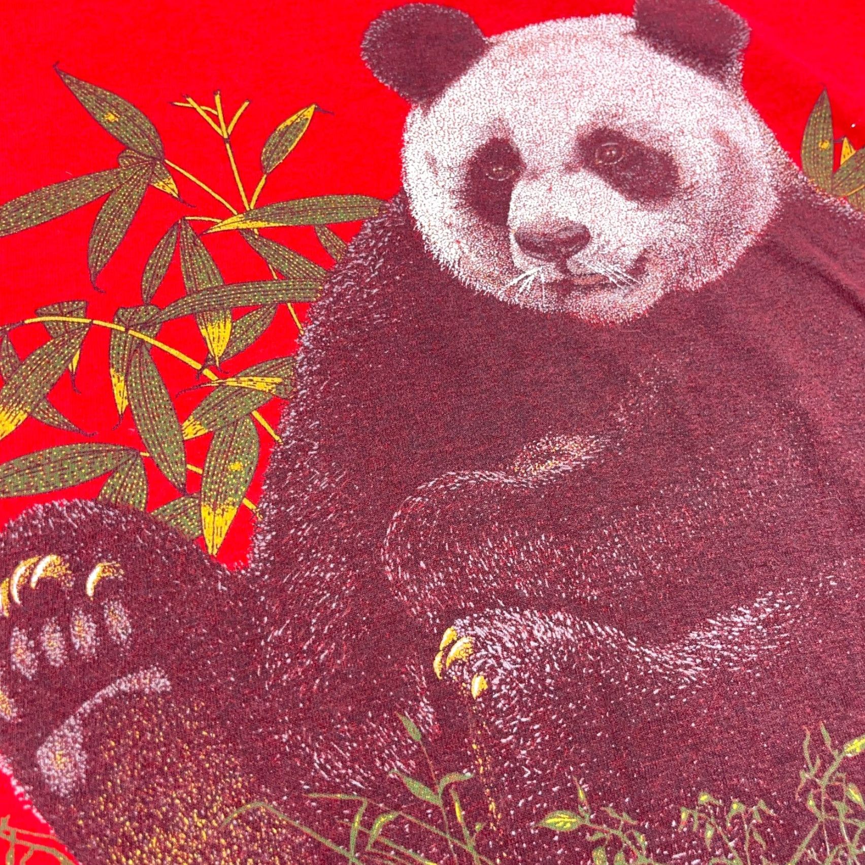 Vintage VINTAGE Screen Stars Best T-Shirt Men L Red Panda Bear Graphic Print 90s 80s Nature Short Sleeve Crew Neck Cotton Polyester Jersey Logo Size US L / EU 52-54 / 3 - 6 Thumbnail