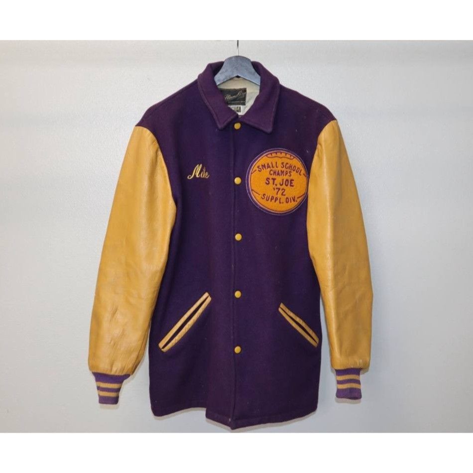 Vintage Vintage 70s William Loop Varsity Leather Jacket Sz 38 Size US M / EU 48-50 / 2 - 12 Thumbnail