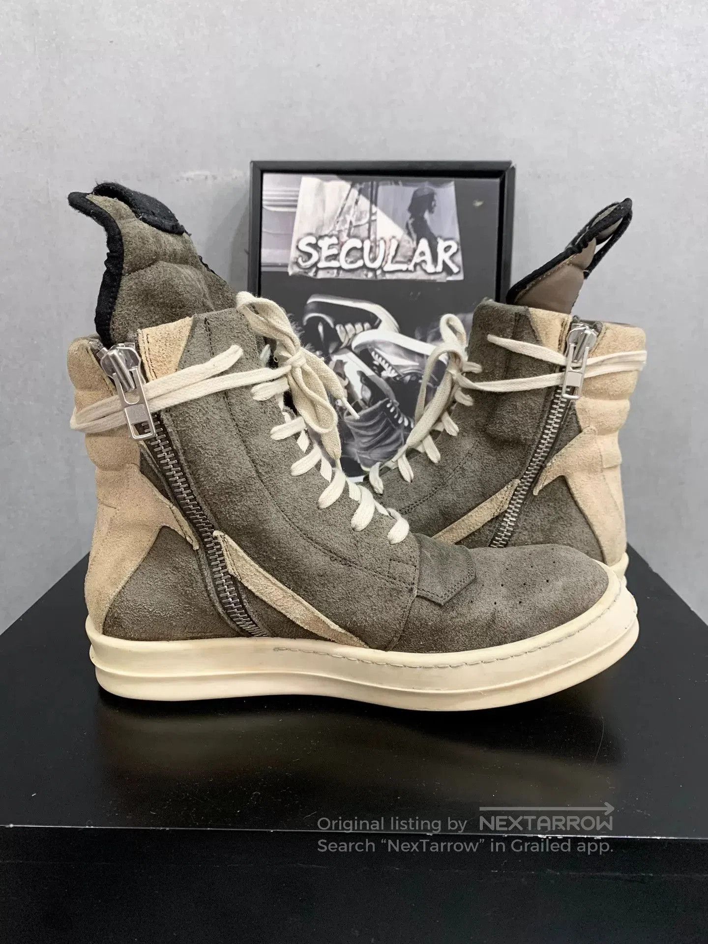 Rick Owens rick owens gray suede high. Size US 9 / EU 42 - 5 Thumbnail