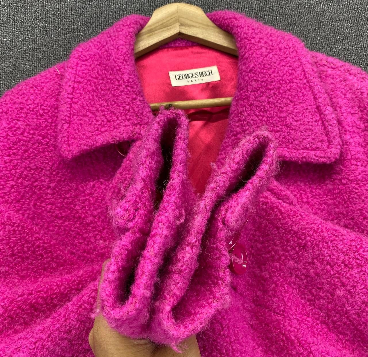 George Vintage George Rech Paris Wool Coat Jacket Size L / US 10 / IT 46 - 13 Thumbnail