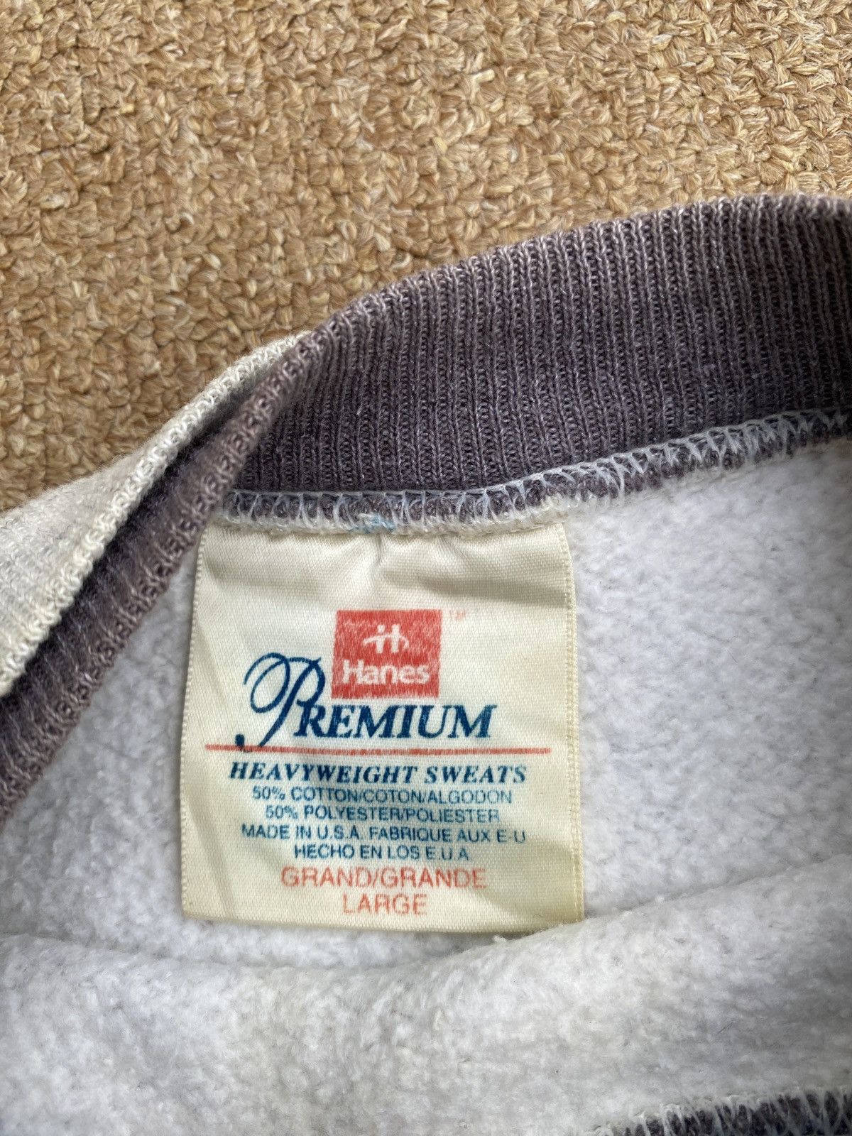 Hanes × Vintage Vintage hanes plain crewneck sweatshirt Size US L / EU 52-54 / 3 - 9 Thumbnail