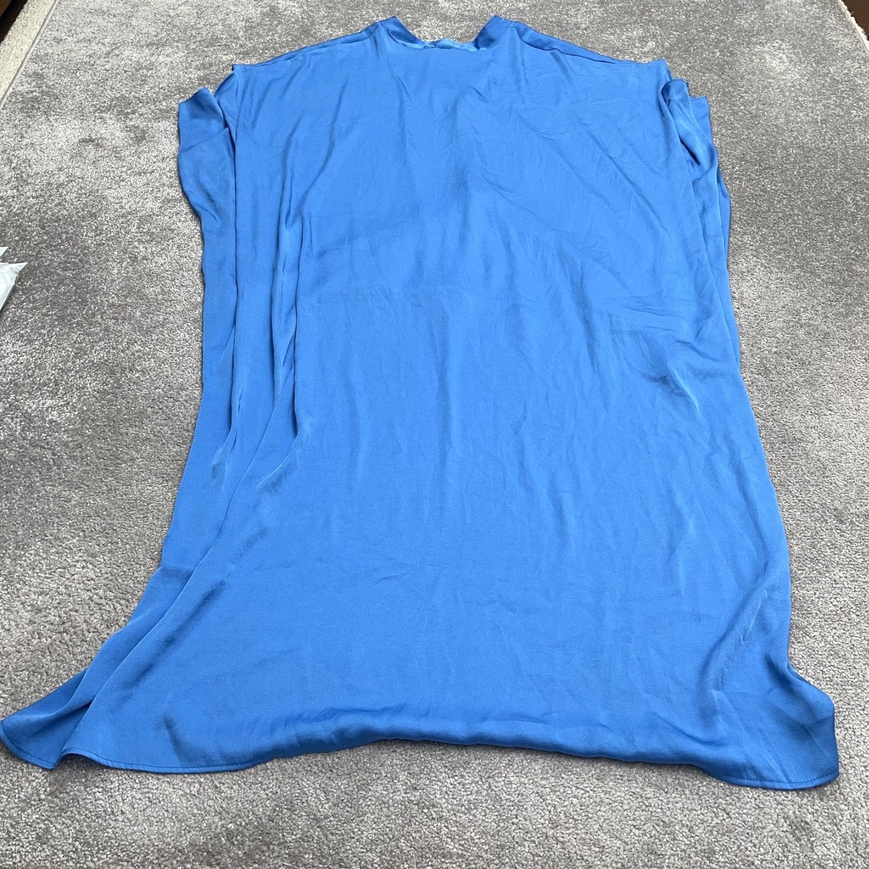 Vintage Tyche Blouse Tunic Vest Sleeveless V-Neck Knit Oversized Casual Blue Womens Large Regular Shirt Size L / US 10 / IT 46 - 3 Thumbnail