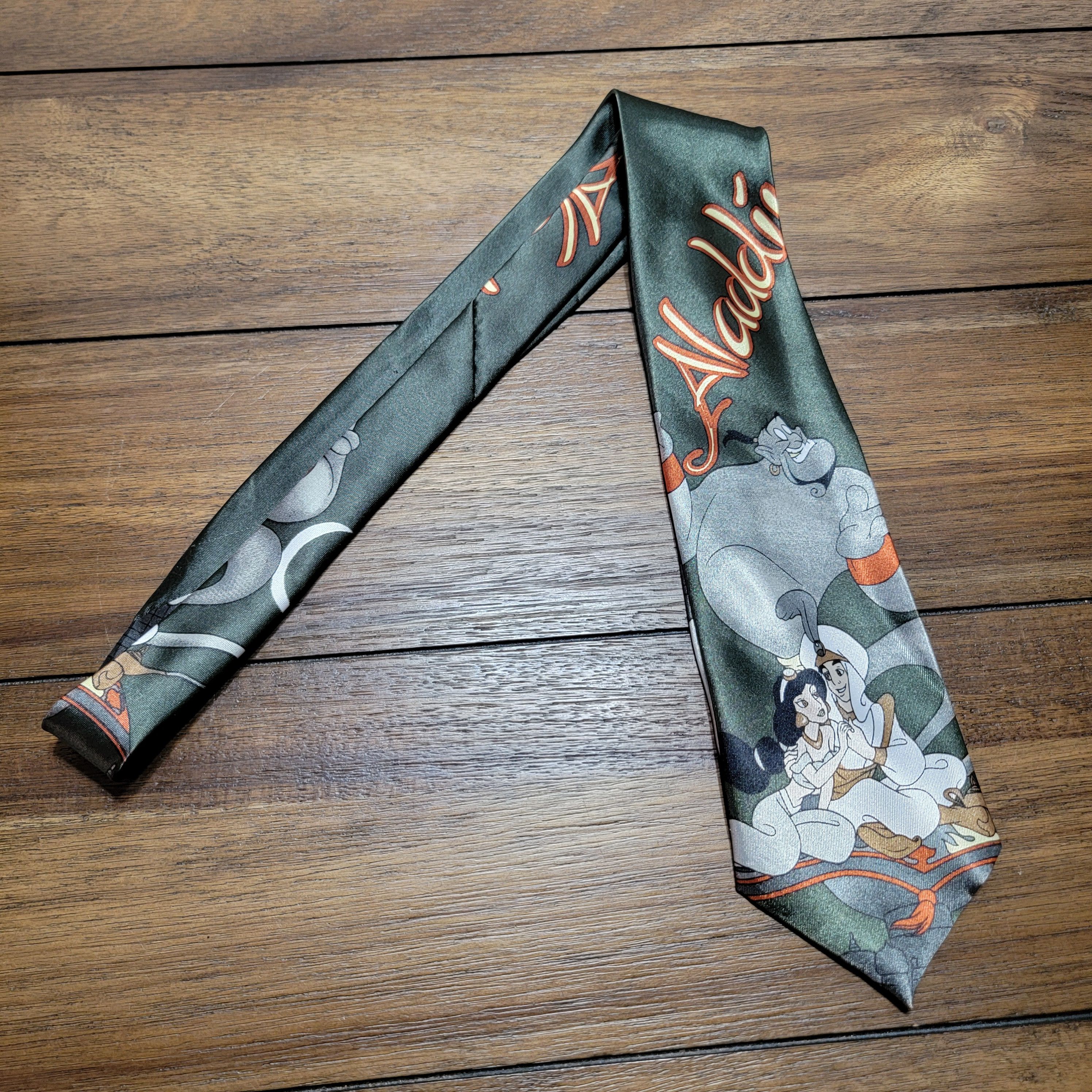 Disney Disney Aladdin Dark Green Neck Tie Size ONE SIZE - 2 Thumbnail