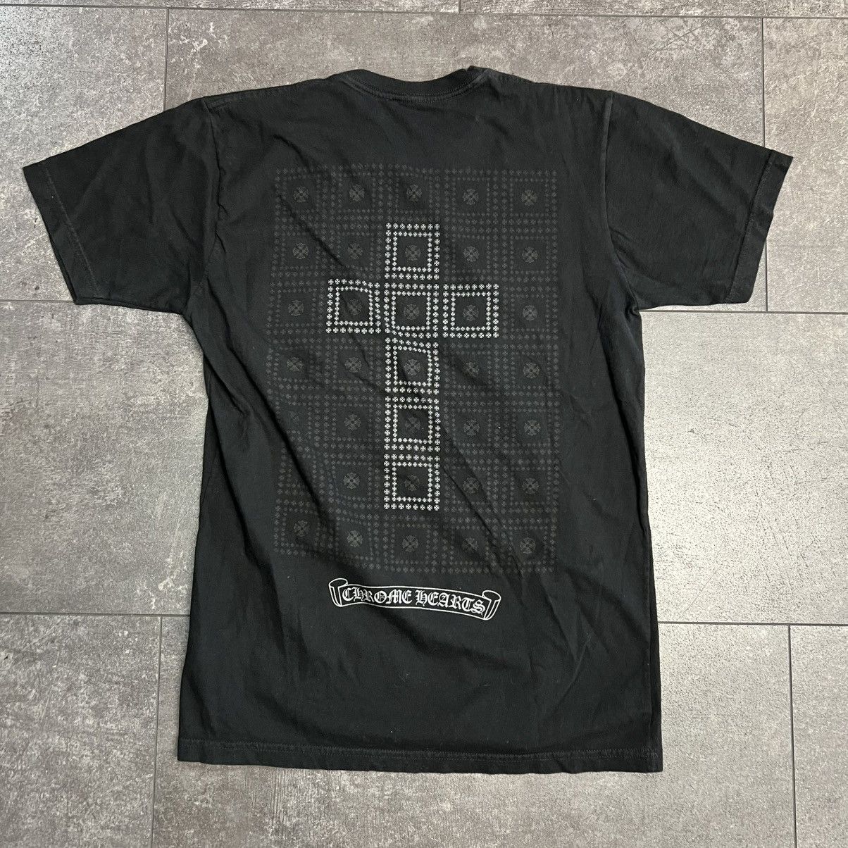 Chrome Hearts Chrome Hearts Square Cross Pocket Tee Black Grey Size US M / EU 48-50 / 2 - 2 Thumbnail