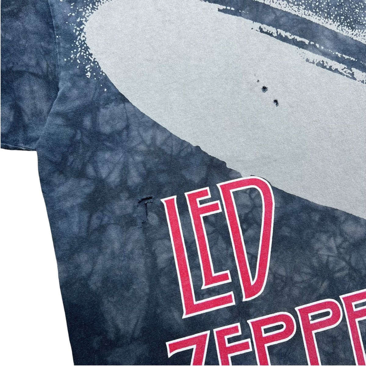 Band Tees × Liquid Blue × Vintage 1990s Led Zeppelin Blimp All Over Print Liquid Blue Band Tee Size US L / EU 52-54 / 3 - 5 Thumbnail