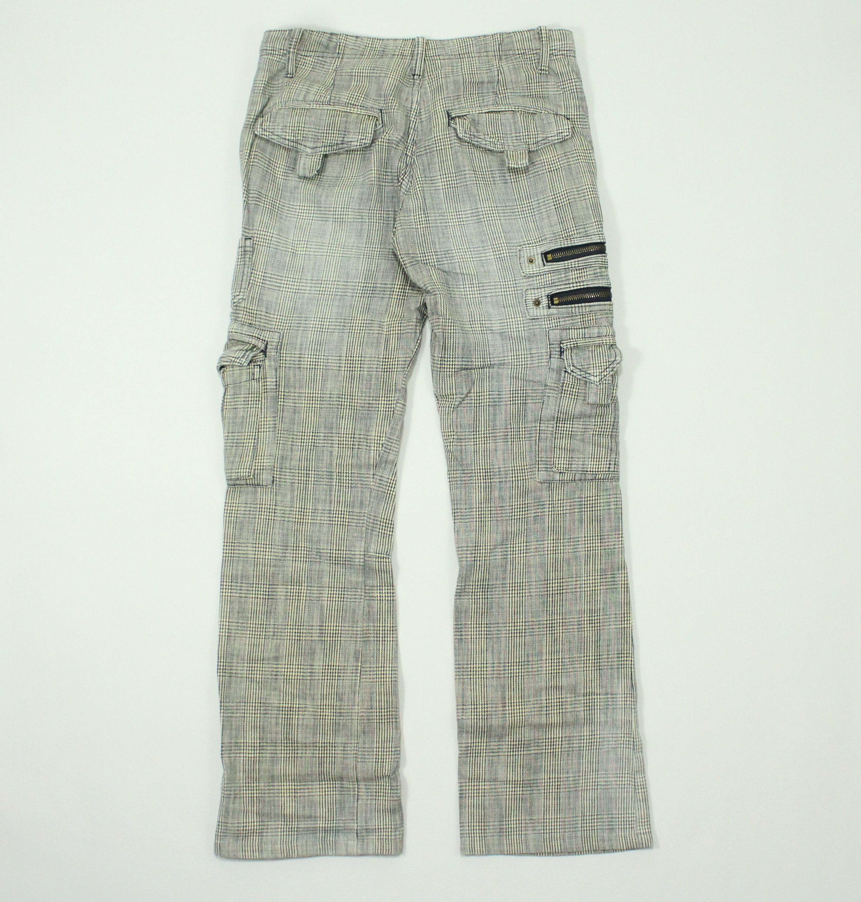 semanticdesign SEMANTIC DESIGN Pants Tactical Cargos Plaid Woven Rare Size US 31 - 2 Thumbnail