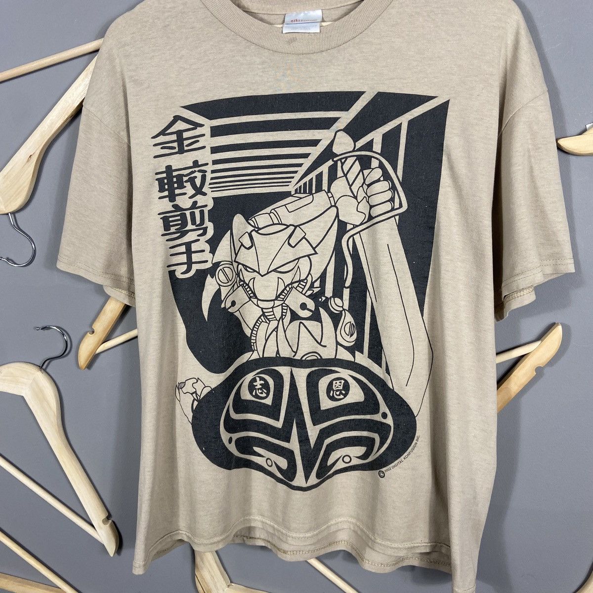 Anime Vintage 2002 Digital Konfusion Anime Samurai Robot DJ Tee Size US L / EU 52-54 / 3 - 5 Thumbnail