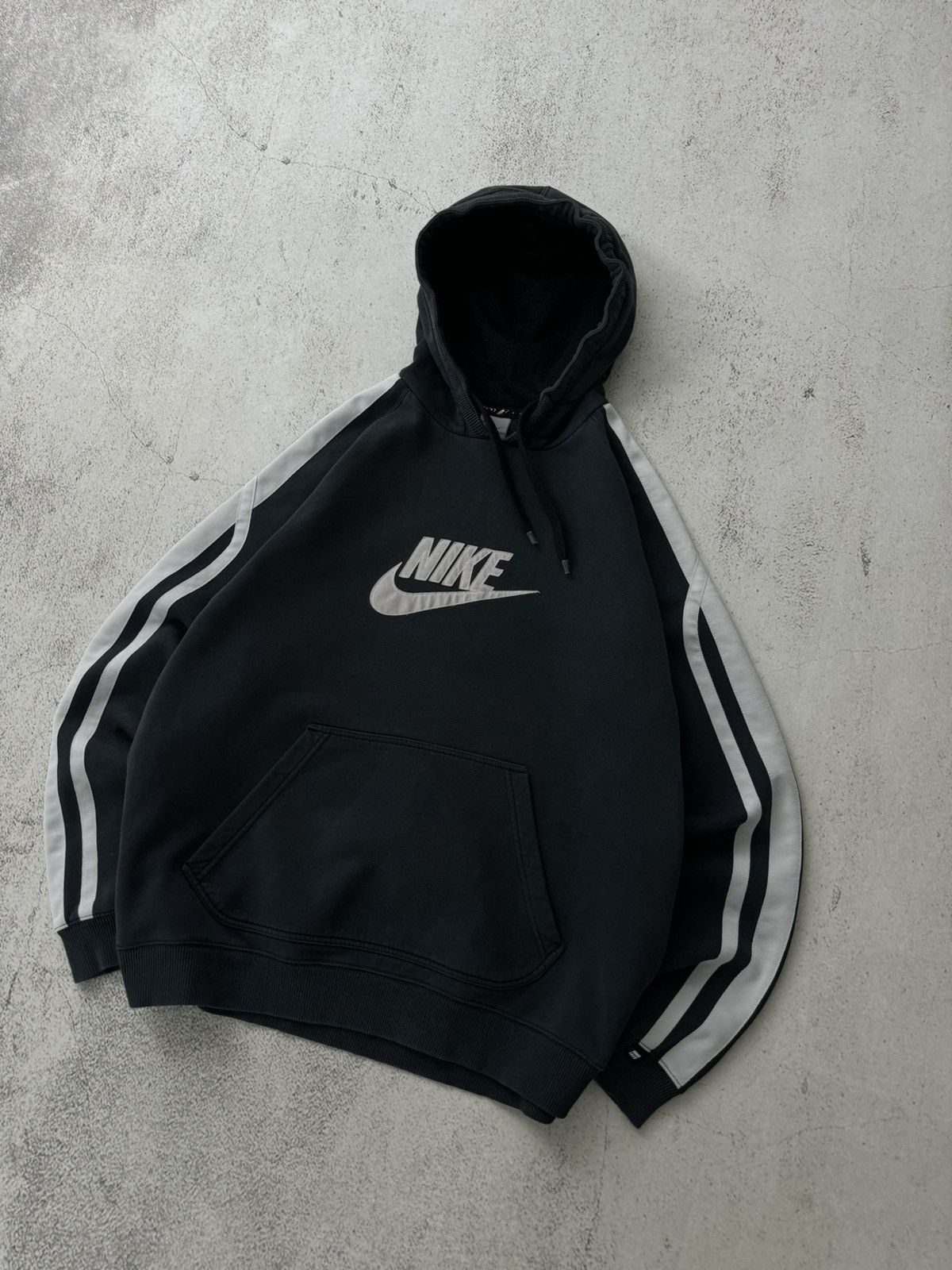 Nike × Vintage Nike Vintage Big Logo Swoosh Hoodie Size US XL / EU 56 / 4 - 2 Thumbnail