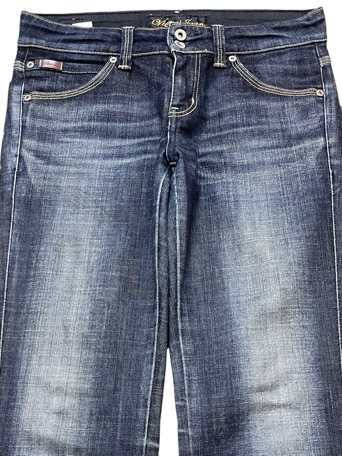 Hysteric Glamour Vintage Japanese Brand Blue Faded Wash Style Bootcut Jeans Size US 30 / EU 46 - 3 Thumbnail