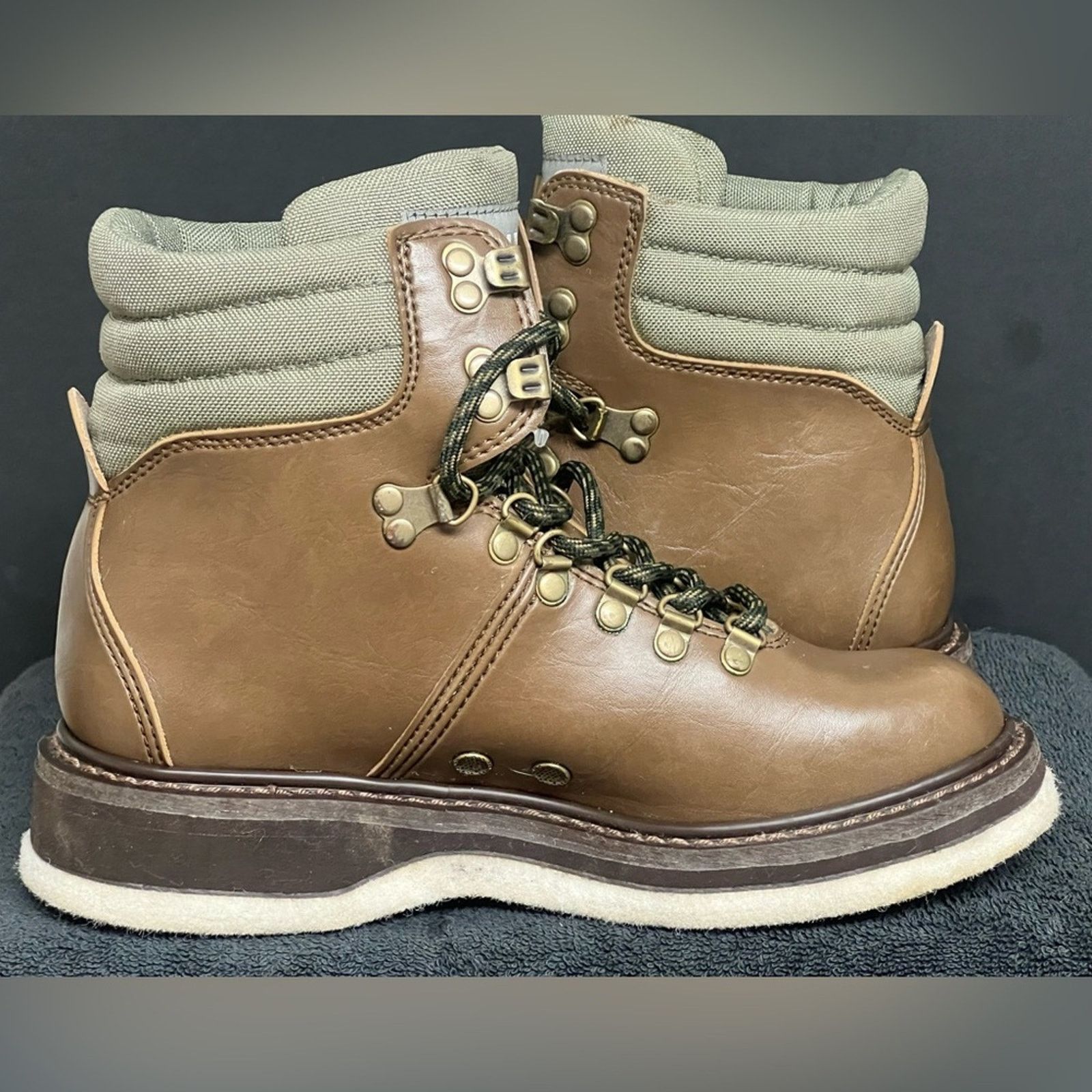 Simms Simms Freestone Fly Fishing Brown Leather Felt Wading Boot Size US 7 / EU 40 - 7 Thumbnail
