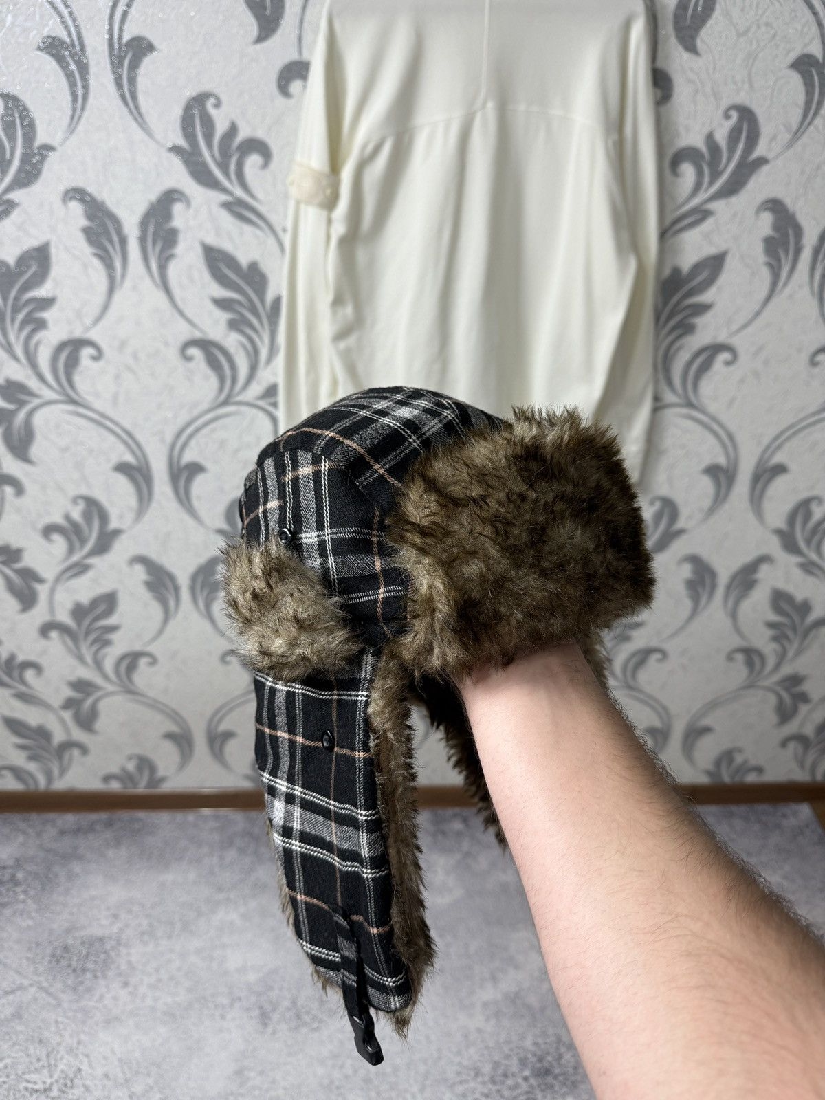 Japanese Brand Y2K Fuzzy Fur Trapper Alt Mohair Cute Hat Ushanka Size ONE SIZE - 3 Thumbnail