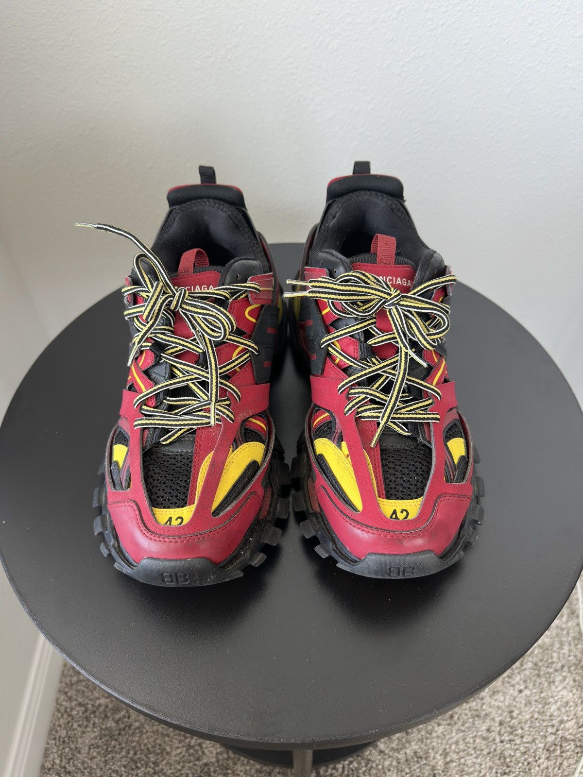 Balenciaga Balenciaga Track 1 Bordeaux/Red/Yellow Size US 9 / EU 42 - 2 Thumbnail