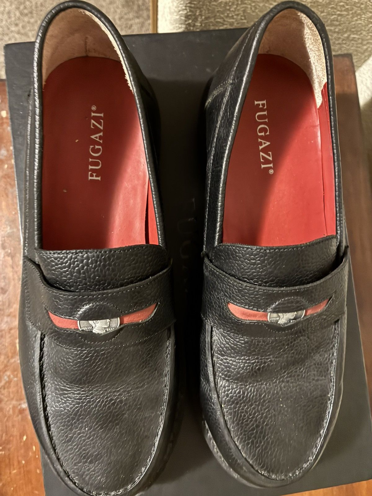 Fugazi Fugazi Black Leather Loafers Size US 10 / EU 43 - 2 Thumbnail