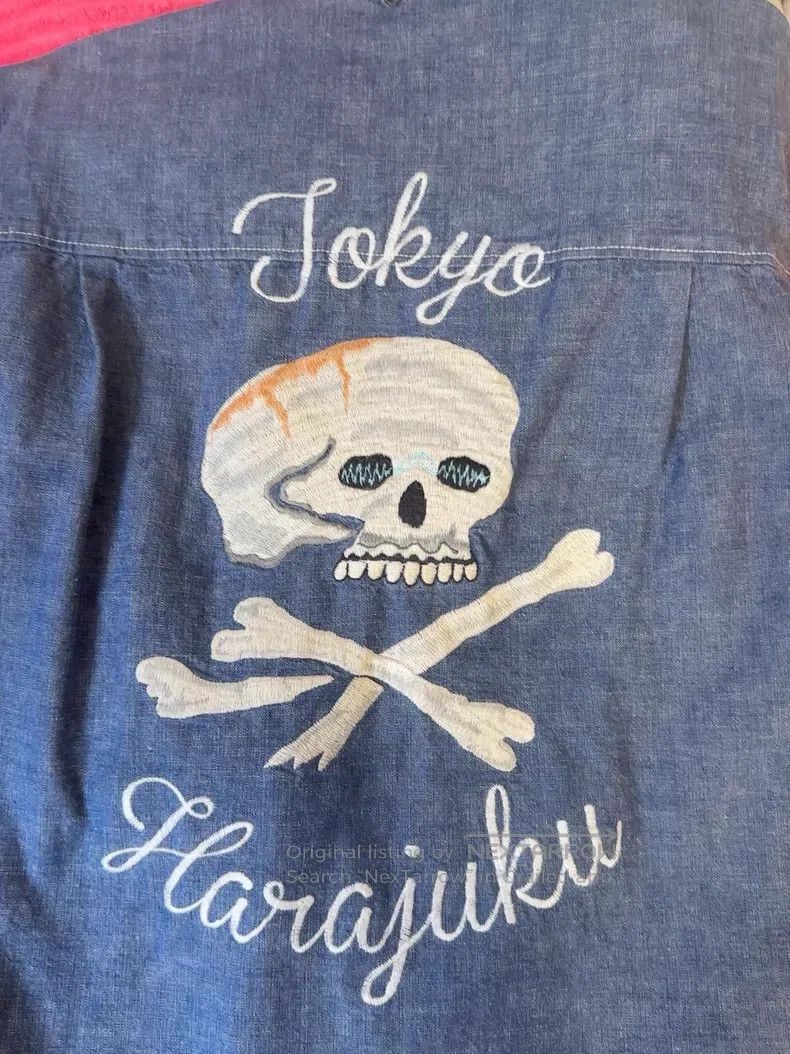 Neighborhood Neighborhood Skull Embroidered Shirt Size US L / EU 52-54 / 3 - 4 Thumbnail