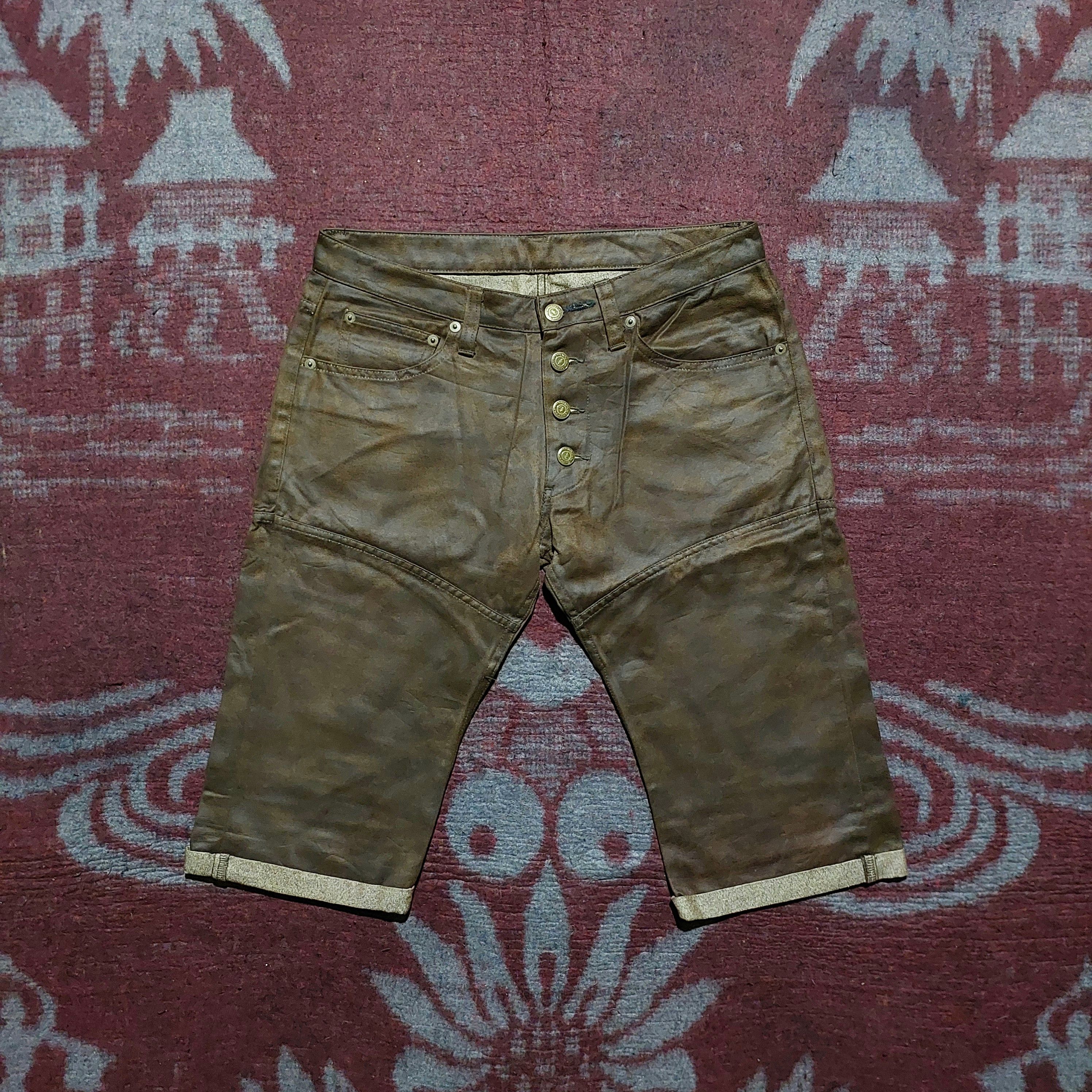 Tornado Mart Tornado Mart button down pleated knee length shorts Size US 31 - 1 Thumbnail