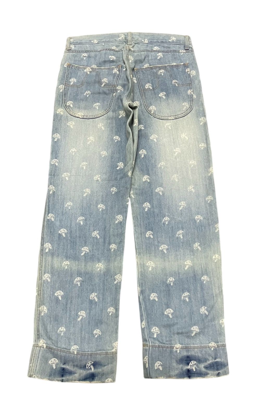 Issey Miyake 2000s ISSEY MIYAKE FULLPRINT MUSHROOM JEANS RARE Size US 30 / EU 46 - 3 Thumbnail