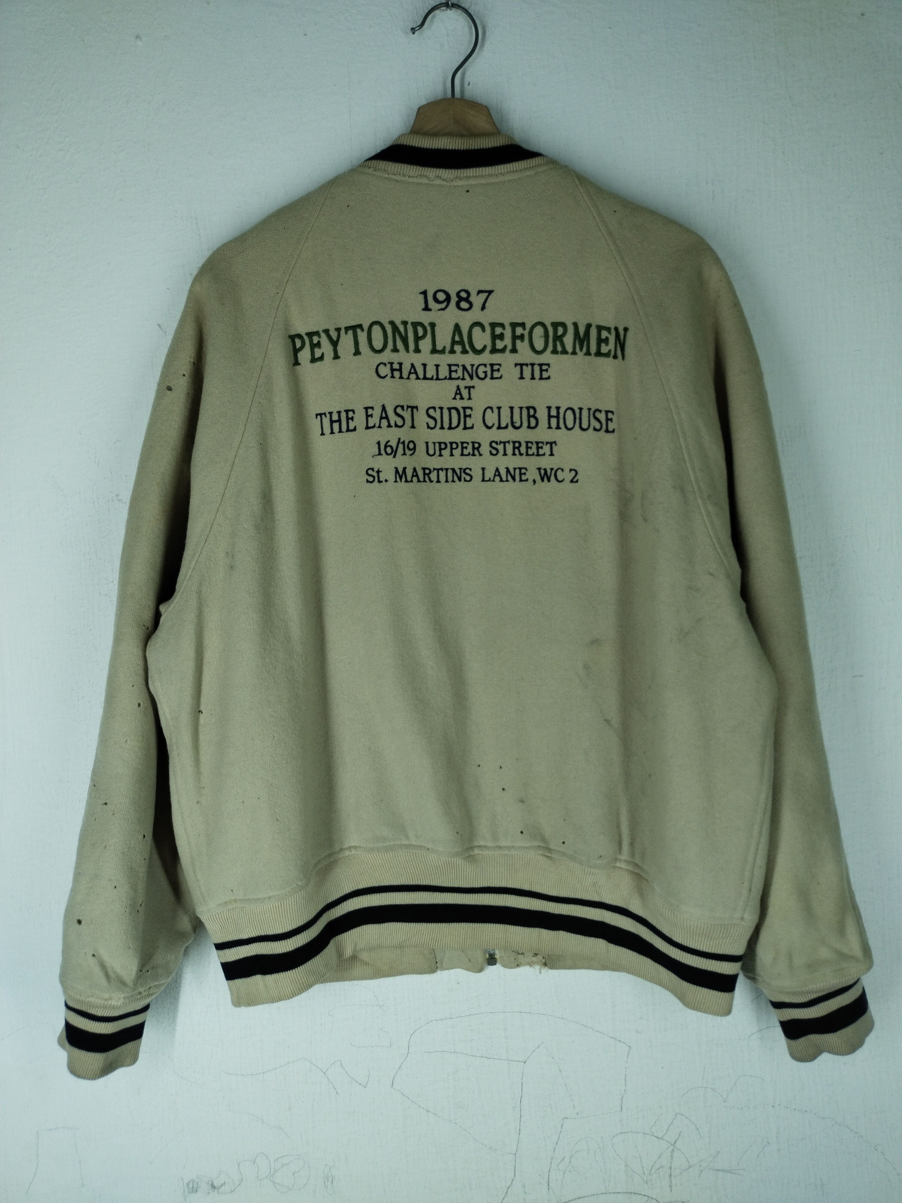 PPFM 80's Vintage PPFM Peyton Palace Sport Wool Bomber Jacket Size US L / EU 52-54 / 3 - 8 Thumbnail