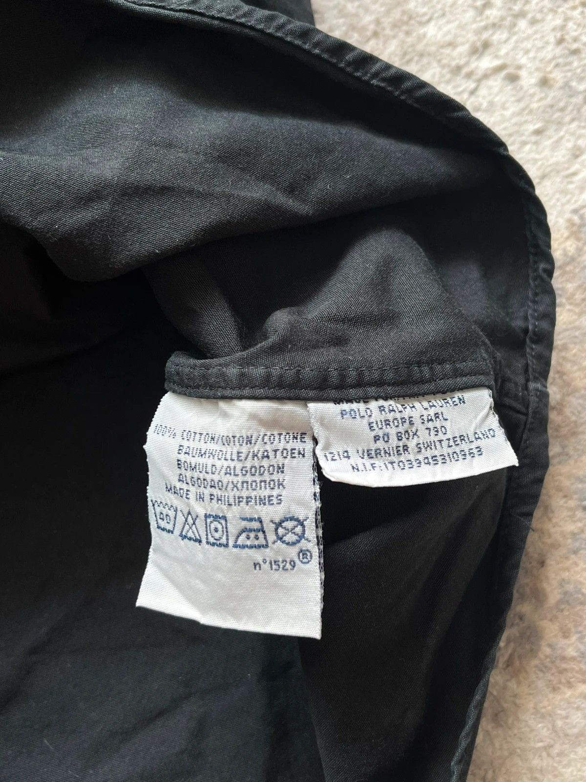 Polo Ralph Lauren Polo Ralph Lauren Sz L Black Purple Small Pony Shirt Size US L / EU 52-54 / 3 - 7 Thumbnail
