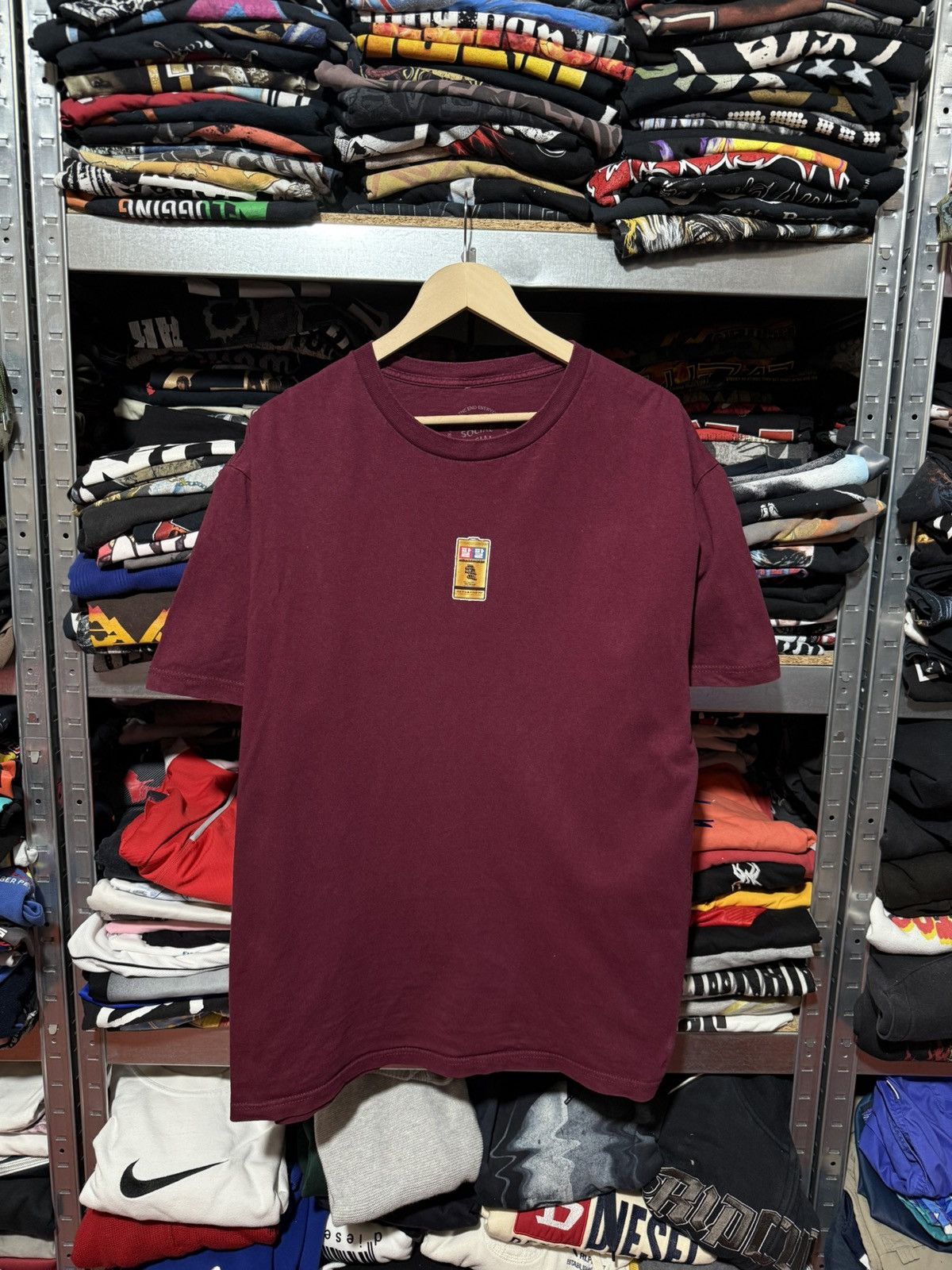 Anti Social Social Club Anti Social Social Club Straight To Voicemail Maroon Tee Size US XL / EU 56 / 4 - 1 Thumbnail