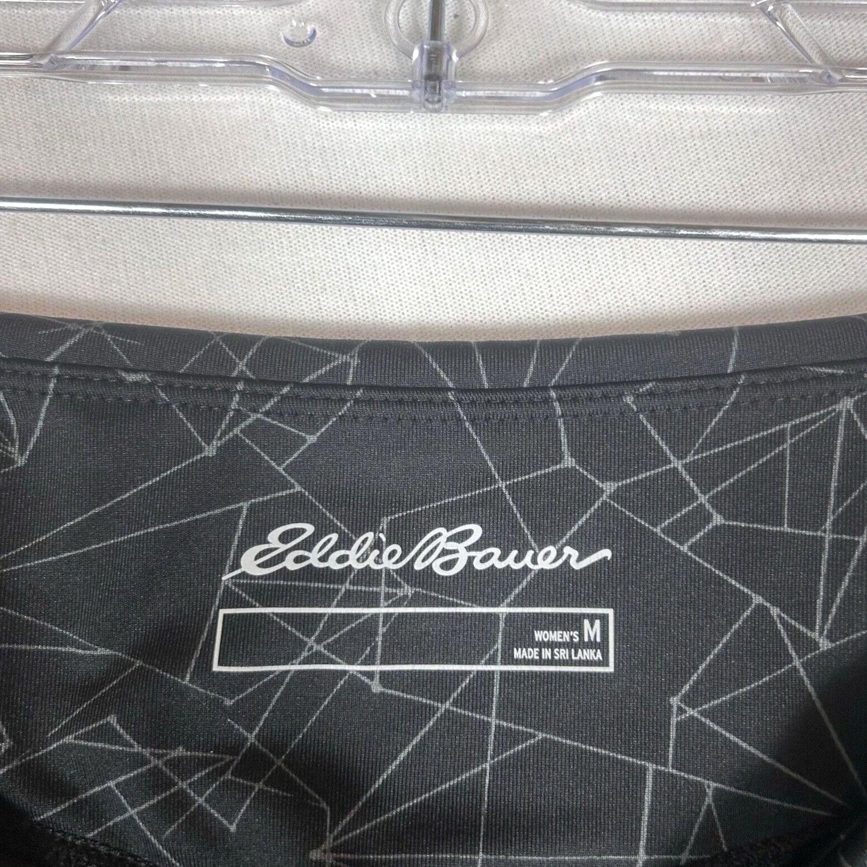 Eddie Bauer Eddie Bauer Womens Athletic Capri Leggings - Black Graphic Print - Medium Size 32" / US 10 / IT 46 - 2 Thumbnail