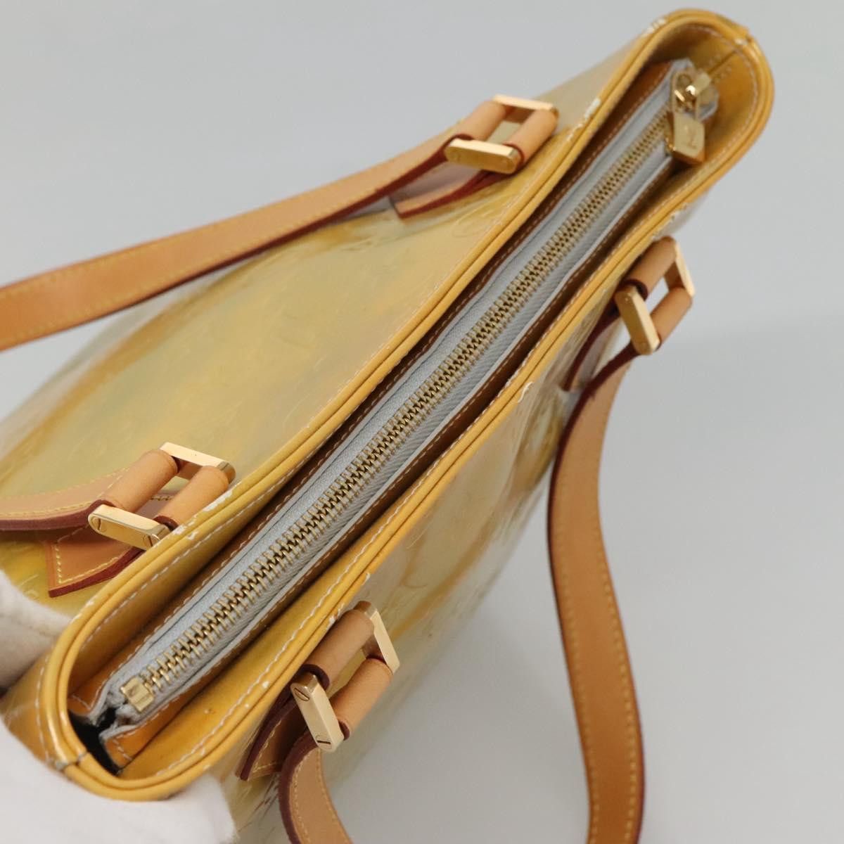 Louis Vuitton LOUIS VUITTON Monogram Vernis Houston Hand Bag Gris M91053 Size ONE SIZE - 7 Thumbnail