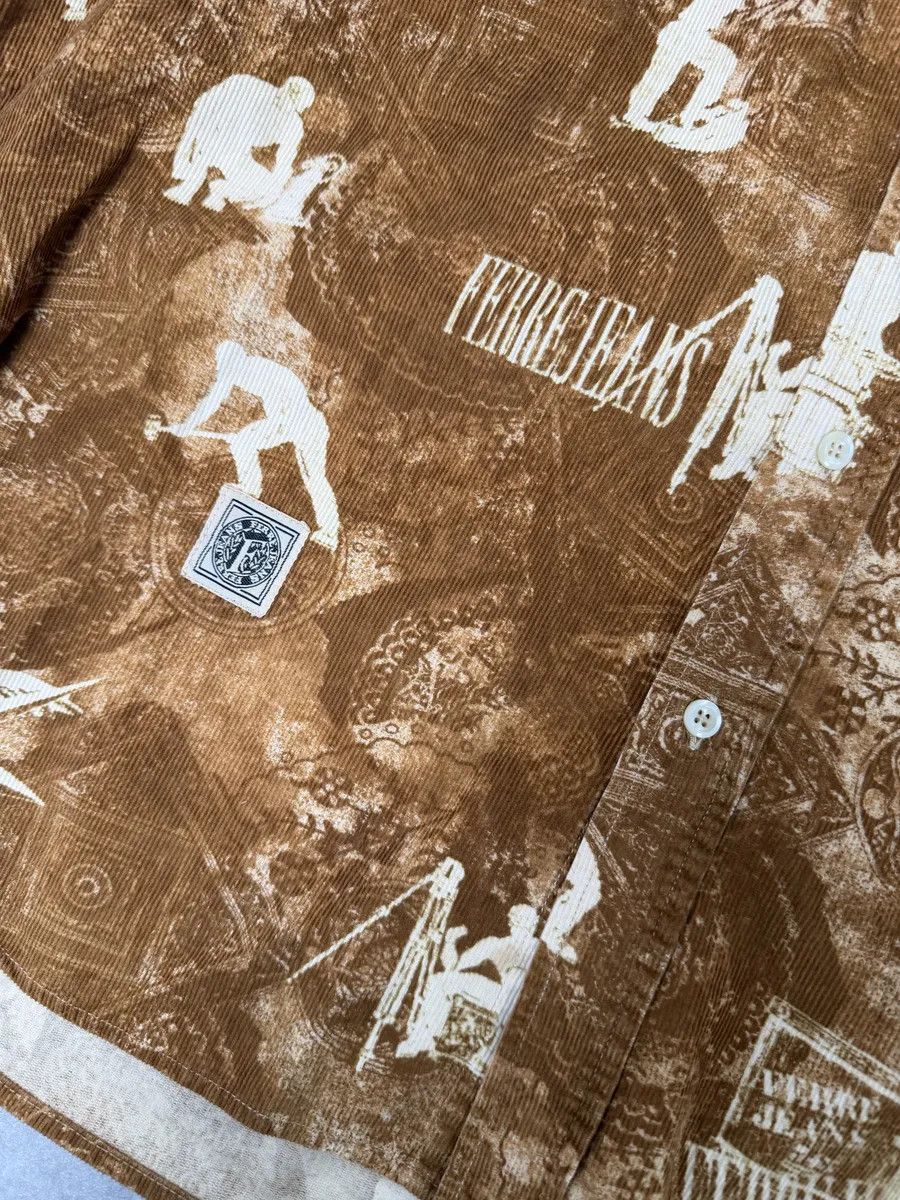 Gianfranco Ferre 1990s Gianfranco Ferré Contemporary Brown Humanoid Shirt Size US M / EU 48-50 / 2 - 10 Thumbnail