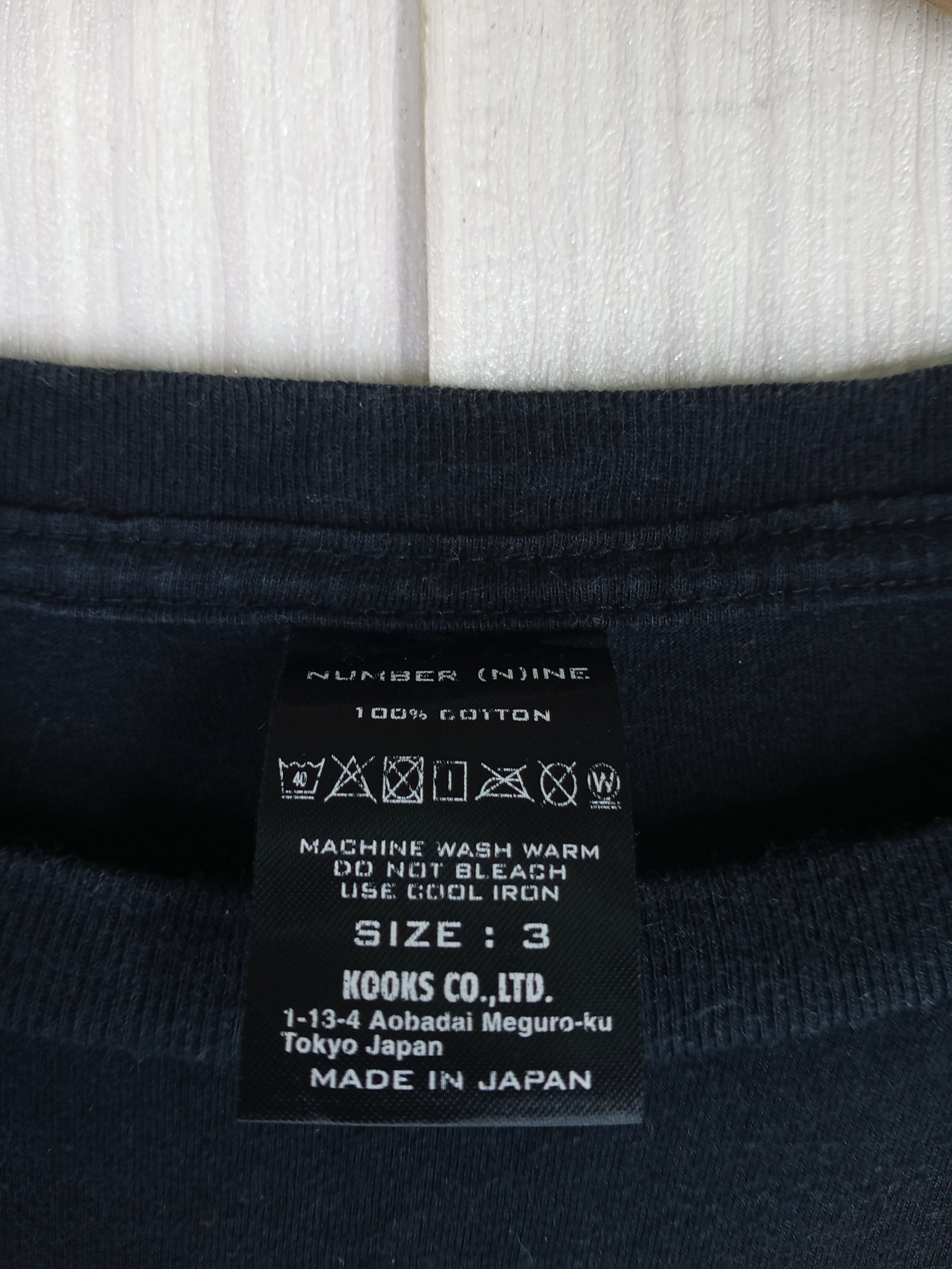Number (N)ine Rare Number Nine Long Sleeve Tshirt Size US M / EU 48-50 / 2 - 9 Thumbnail
