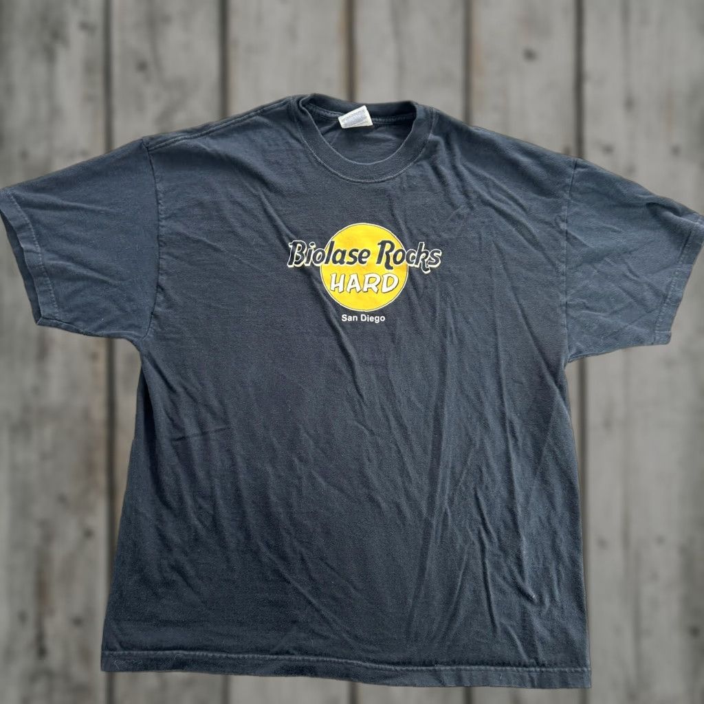 Hanes **BIOLASE ROCKS HARD SAN DIEGO PROMO T-SHIRT MEN'S XL BLACK** User: BIOLASE ROCKS HARD SAN DIEGO PROMO T-SHIRT MEN'S XL BLACK Size US XL / EU 56 / 4 - 1 Thumbnail
