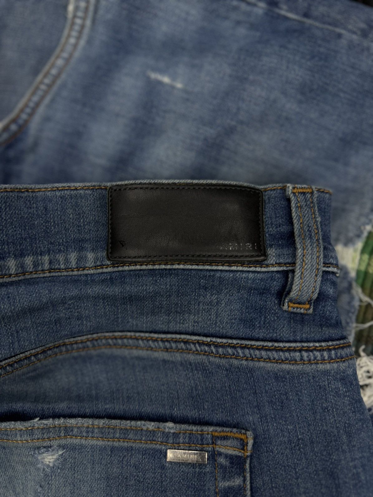 Amiri Amiri MX1 Jeans Blue Green Patch Size 38 Pre Owned 🧼 Size US 38 / EU 54 - 11 Thumbnail