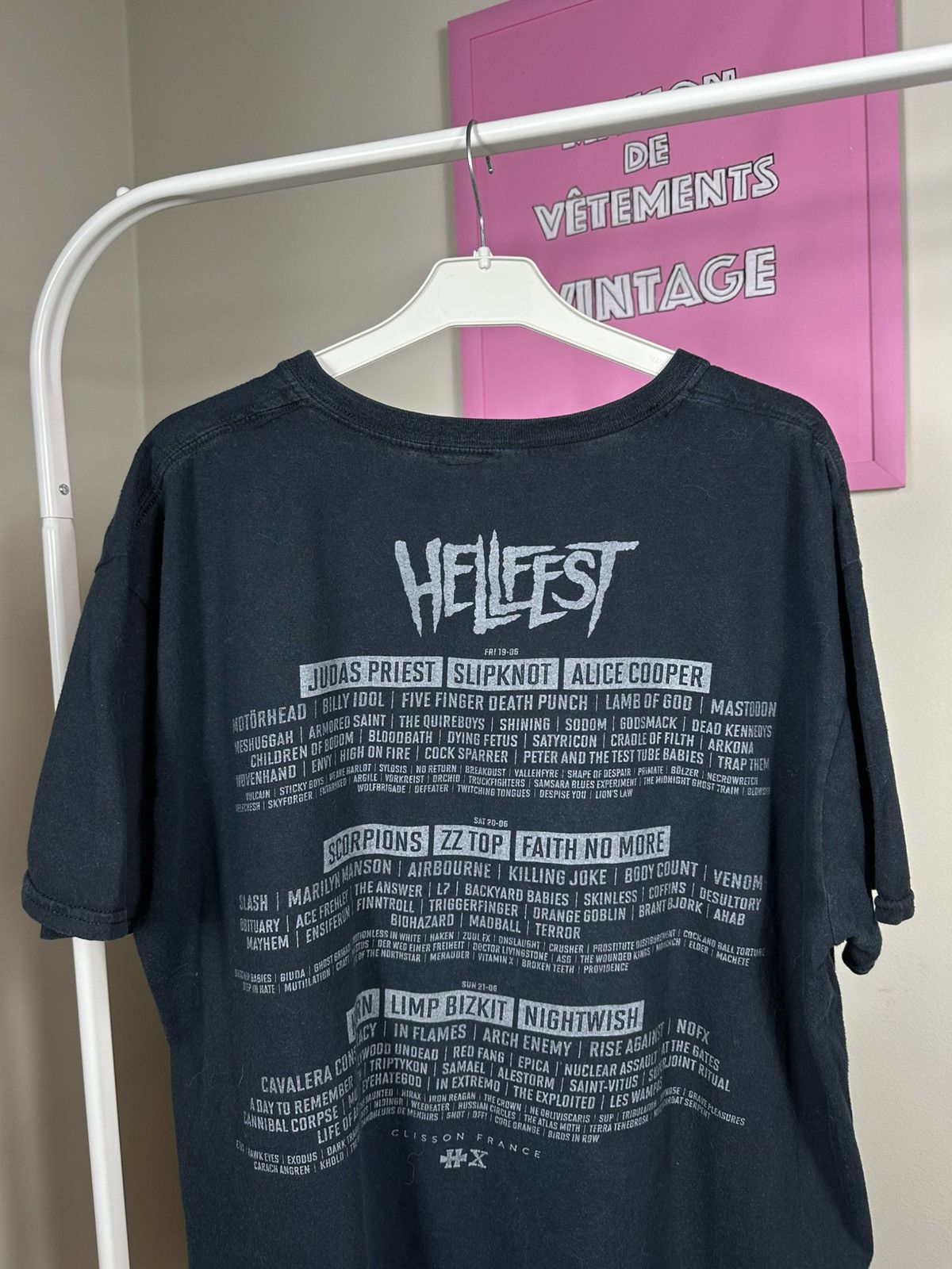 Vintage HellFest 2006 T Shirt Rock Band Tee Skull Size US L / EU 52-54 / 3 - 16 Thumbnail