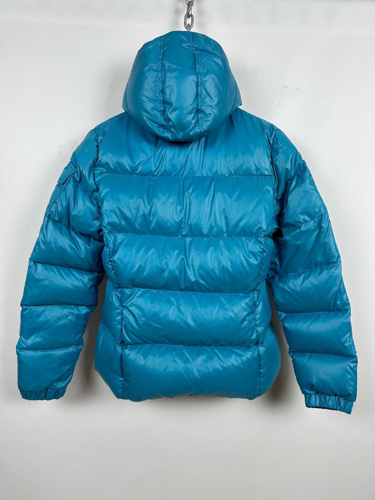 Moncler Moncler Badia Blue Hoodie Down Puffer Jacket Size M / US 6-8 / IT 42-44 - 3 Thumbnail