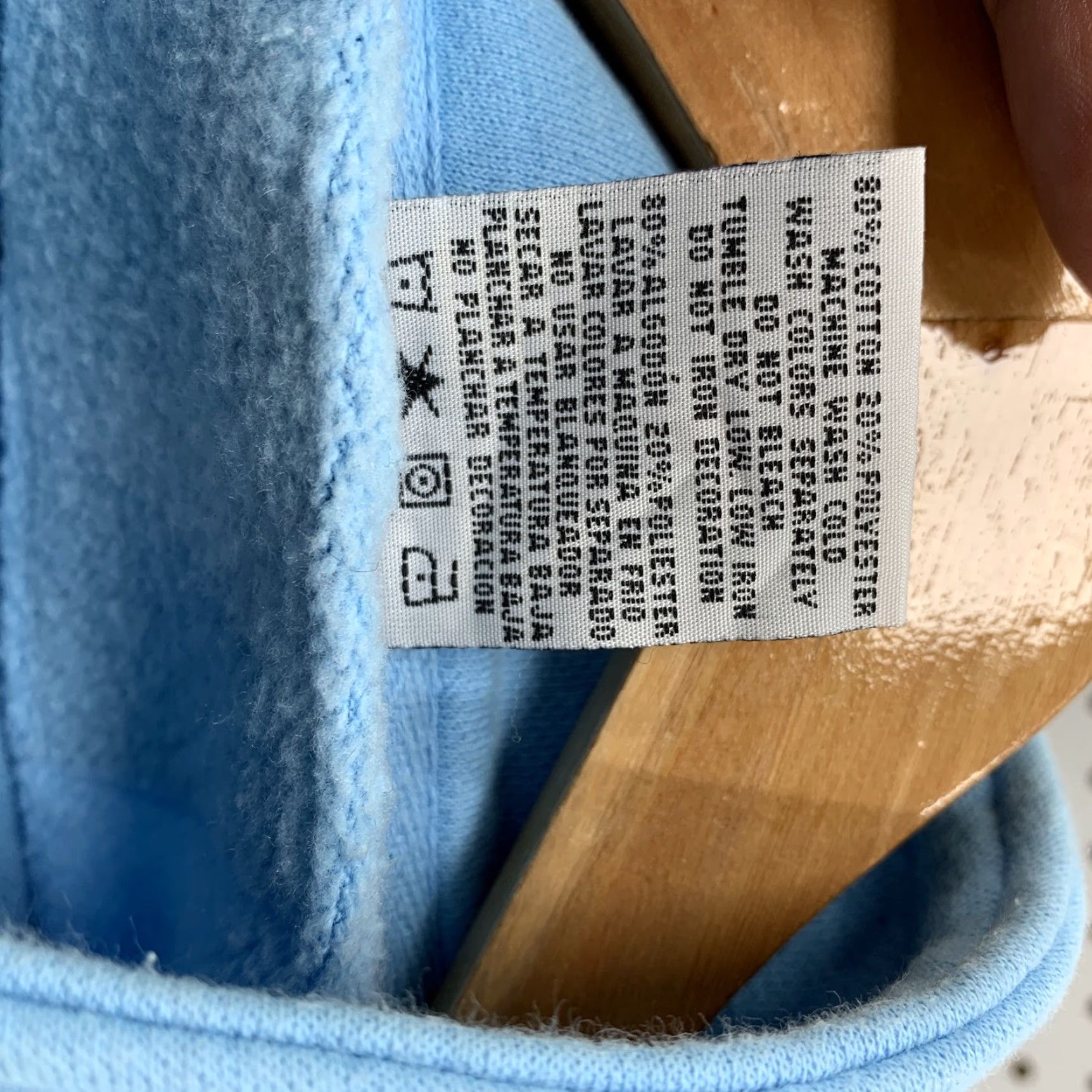 Vintage VINTAGE Cross Colours Fleece Jacket Full Zip Blue Medium Spell Out Logo Womens Size M / US 6-8 / IT 42-44 - 3 Thumbnail