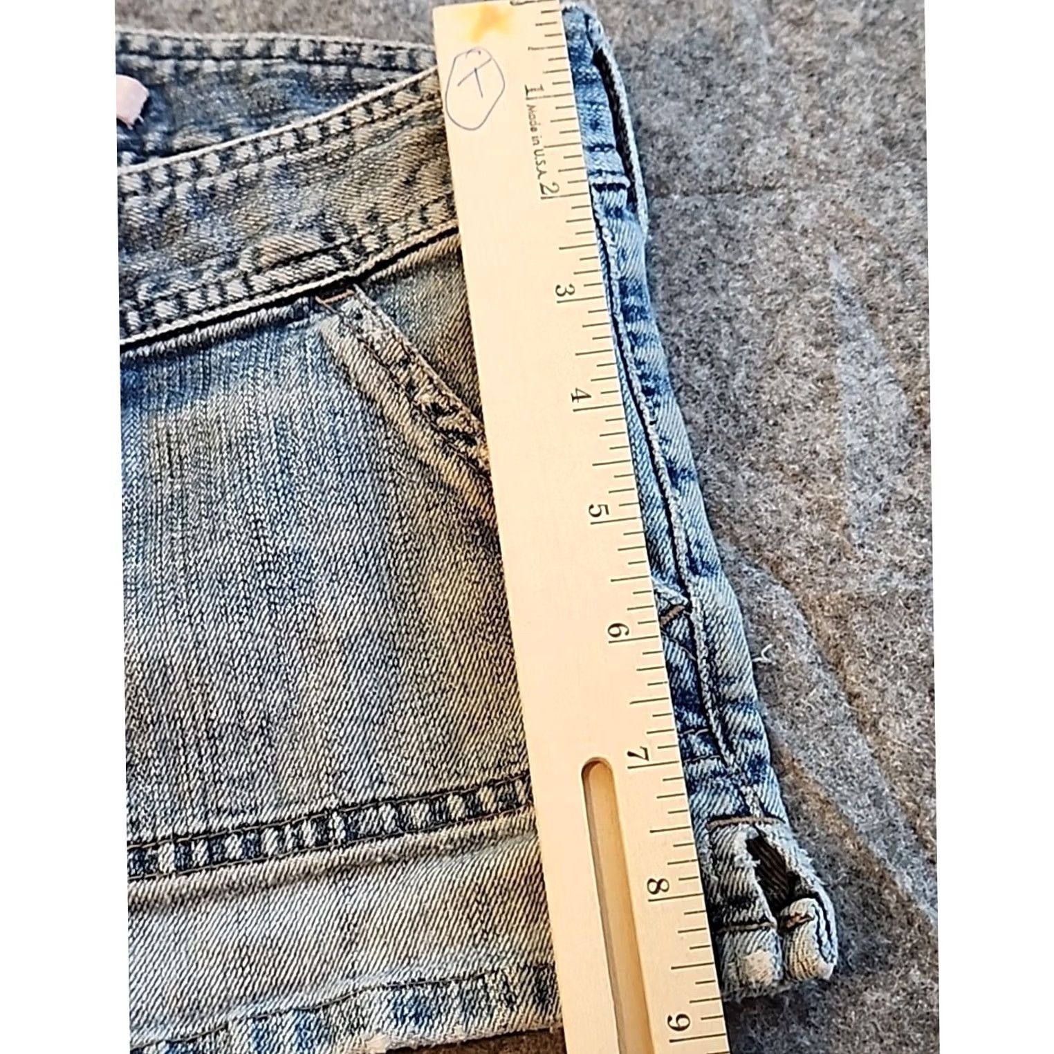 Abercrombie & Fitch VINTAGE Abercrombie & Fitch Shorts Womens Size 4 Denim Blue Hot Pants Jeans Stretch Regular Womens 4 Modern era 90s? Size 27" / US 4 / IT 40 - 7 Thumbnail